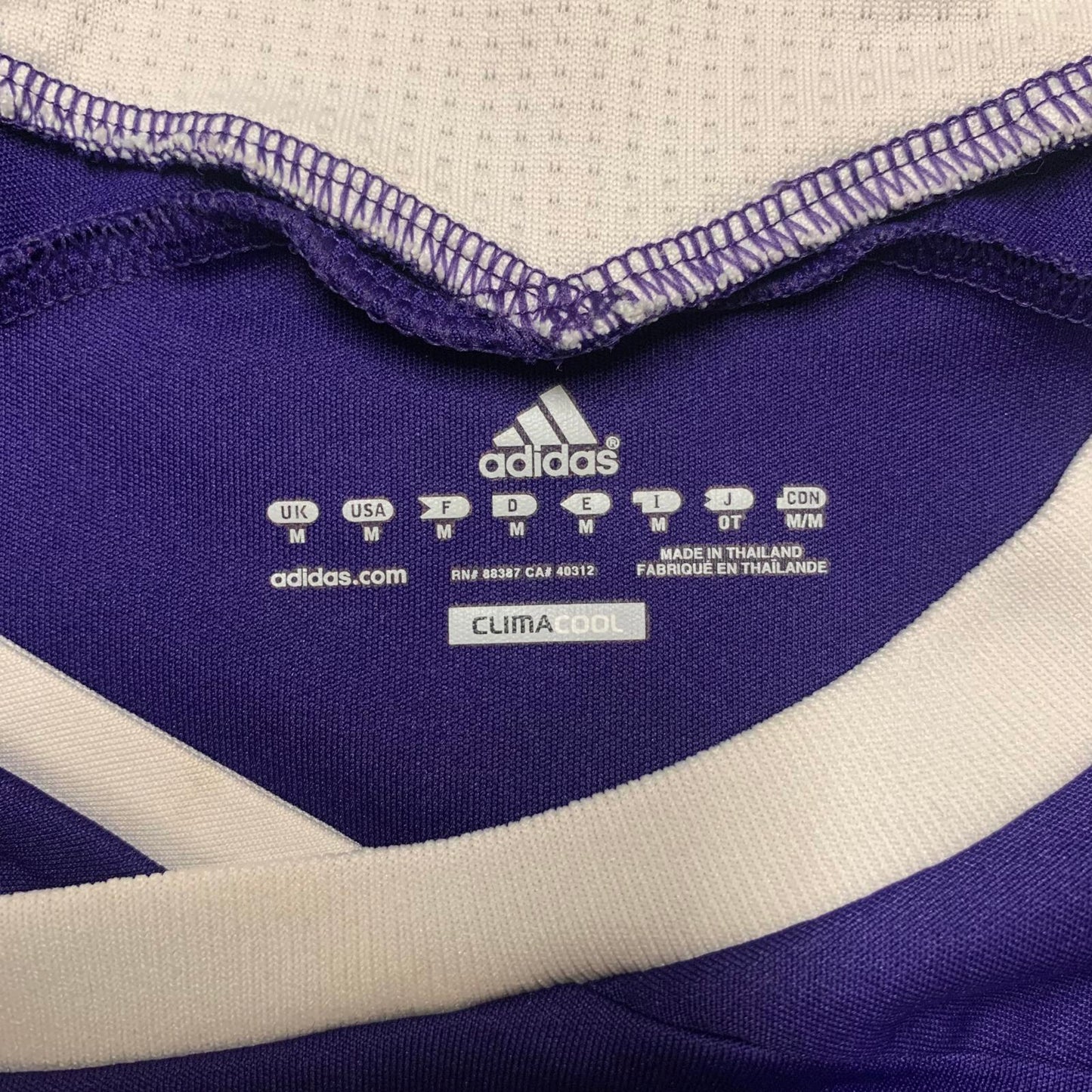 Adidas Clima Cool Men's Medium Purple Soccer Jersey