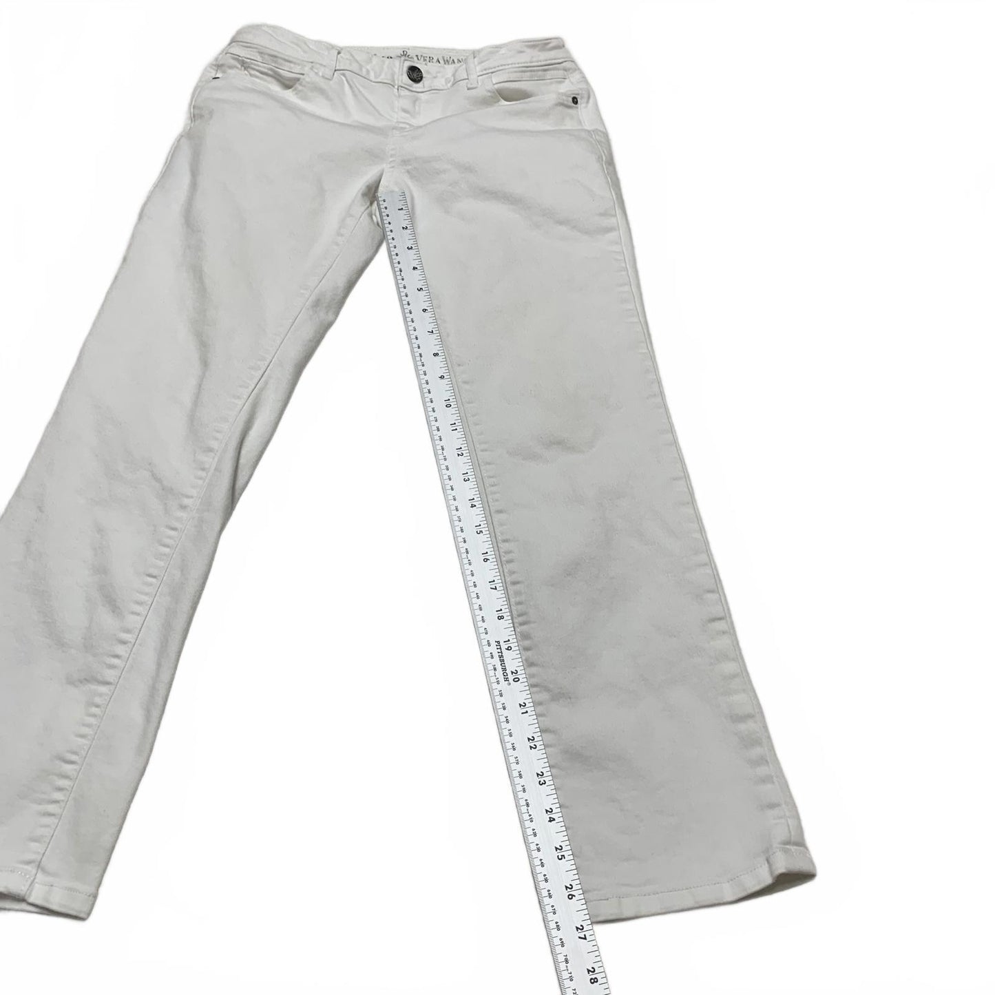 Simply Vera Vera Wang Womens Size 4 White Capri Pants