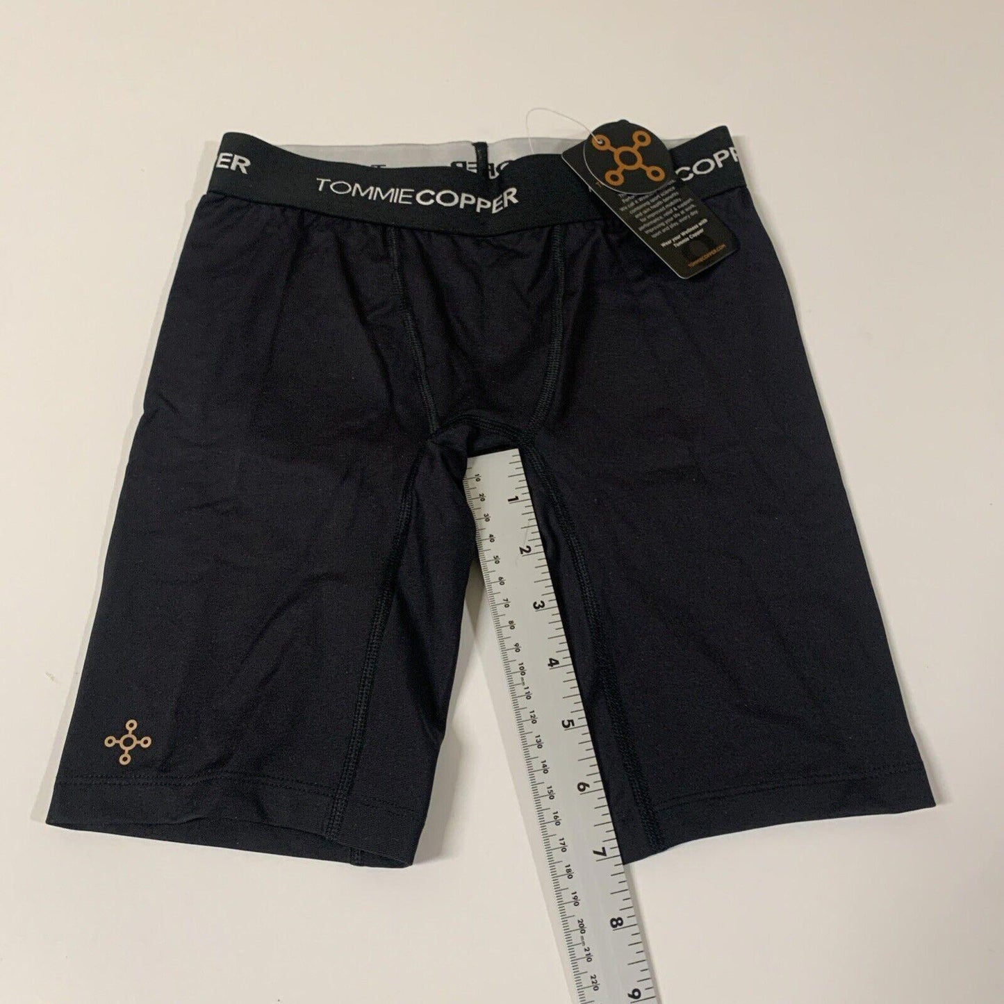 Tommie Copper Core Youth Boys Small Black Compression Biker Underlay Shorts