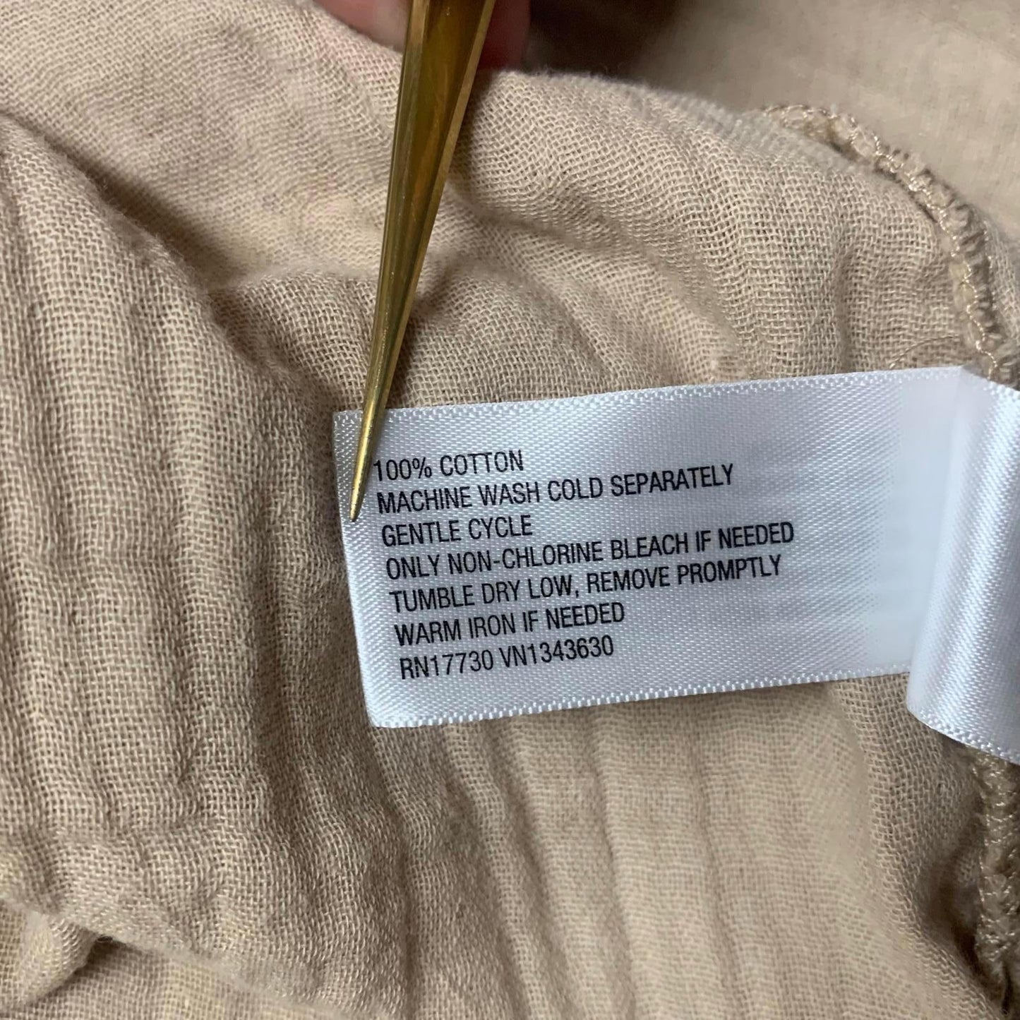 Universal Threads Goods Co. Womens Sz Large Beige Casual Maxi Dress Cotton