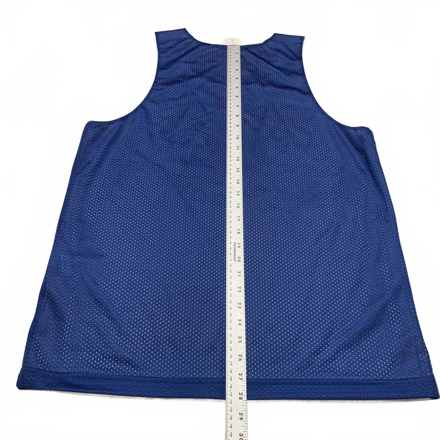 Sport-Tek Unisex Sz L Blue White Bronxville Hoops Basketball Jersey Reversible