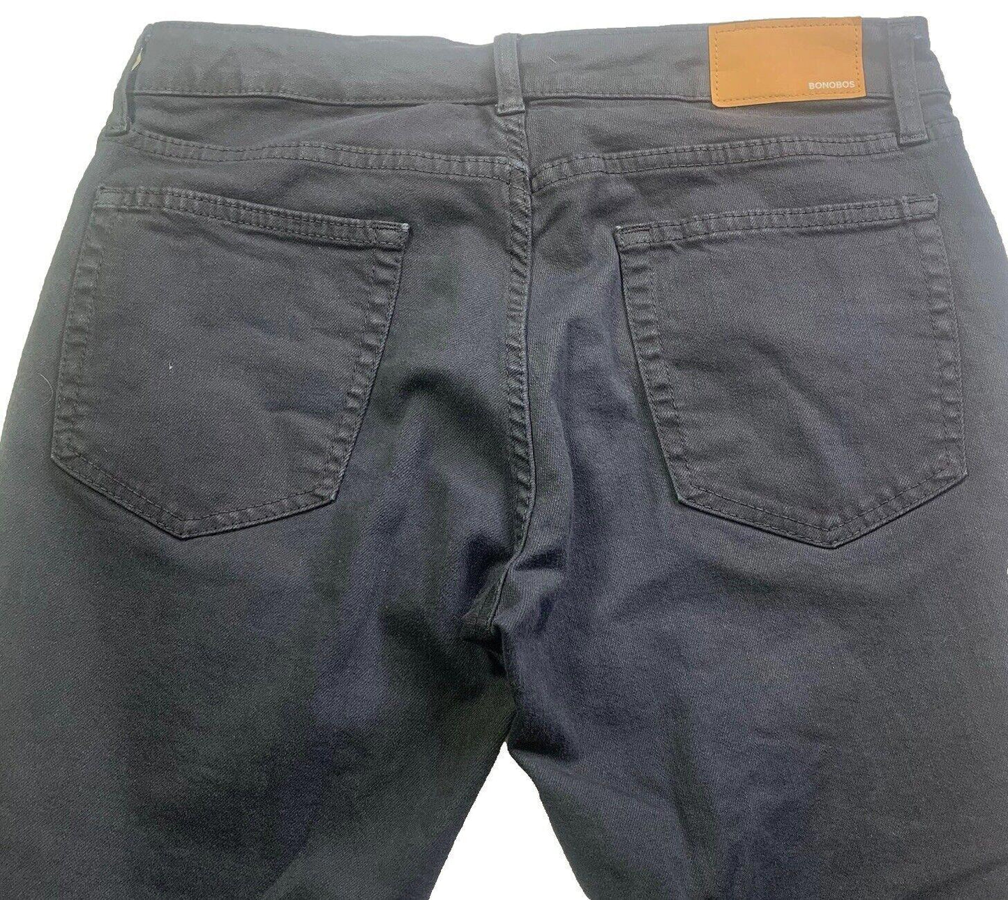 Bonobos Jeans Men's 31/30 Black Slim Straight Leg Stretch
