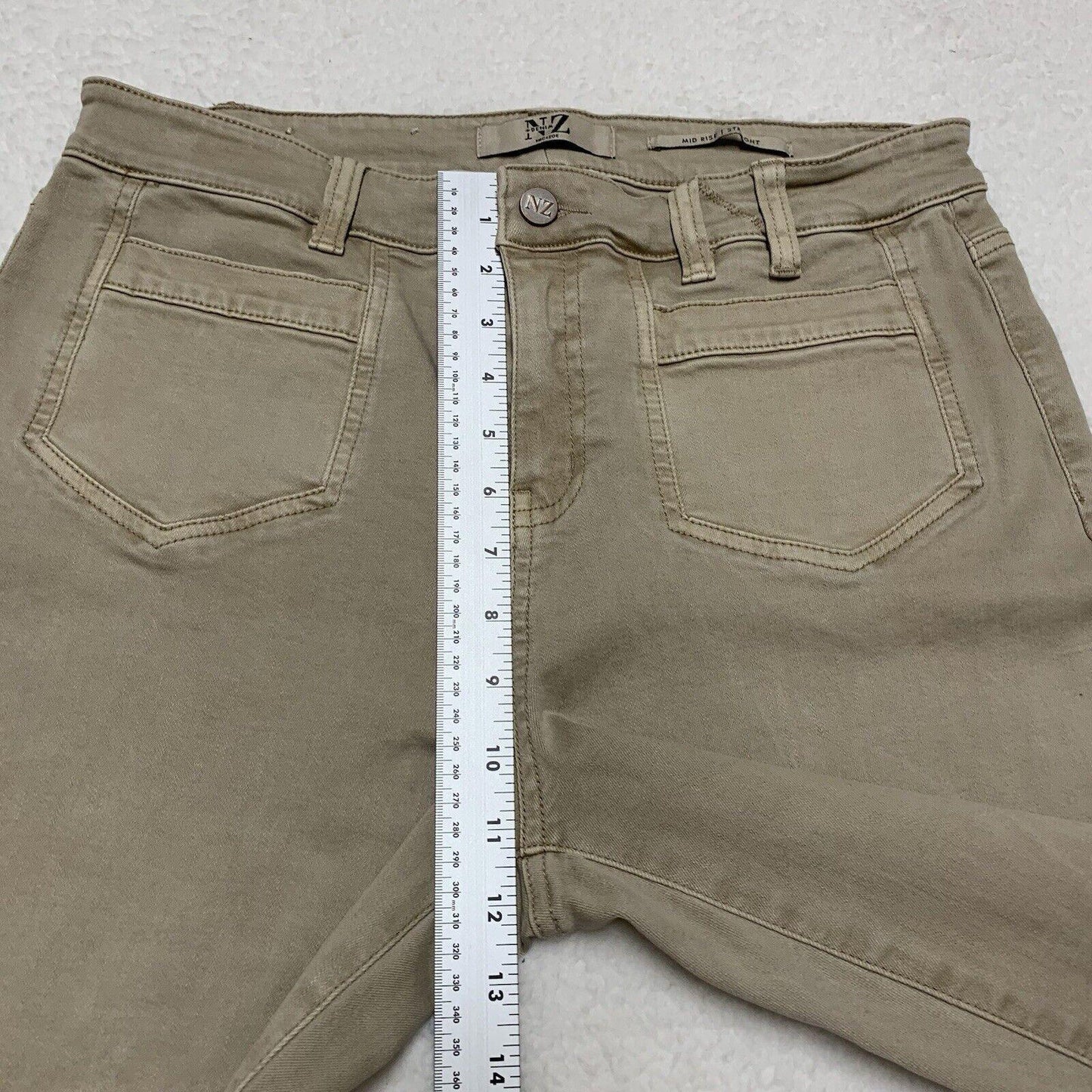Nic+Zoe Jeans Women’s Size 32 Tan Patch Front Pocket Beige
