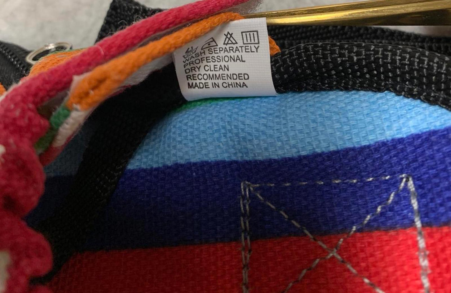 Colorful Striped Dog Harness Sz S Multicolor Adjustable Straps Unbranded