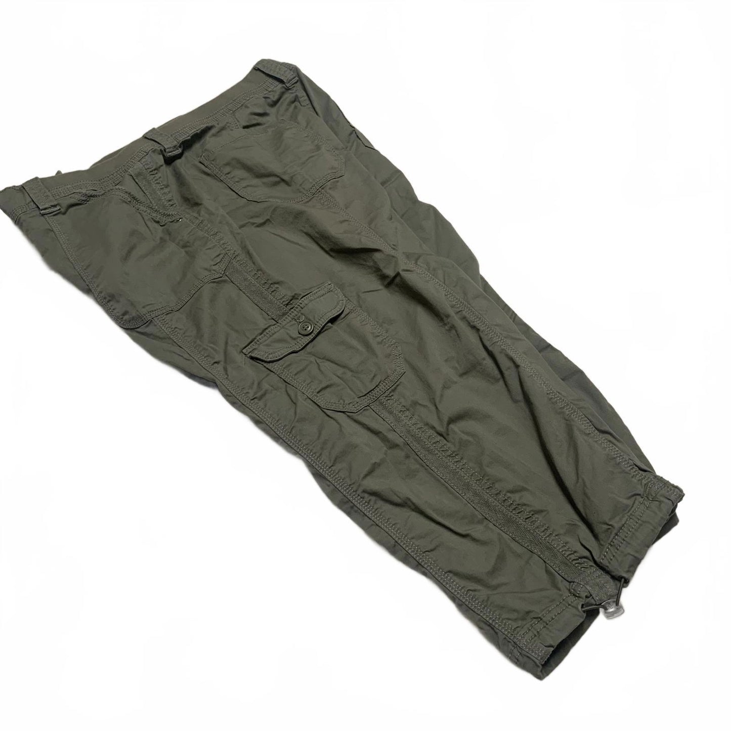 Style & Co. Women's Size 16 Olive Green Cargo Capris Pants W37 Stretch