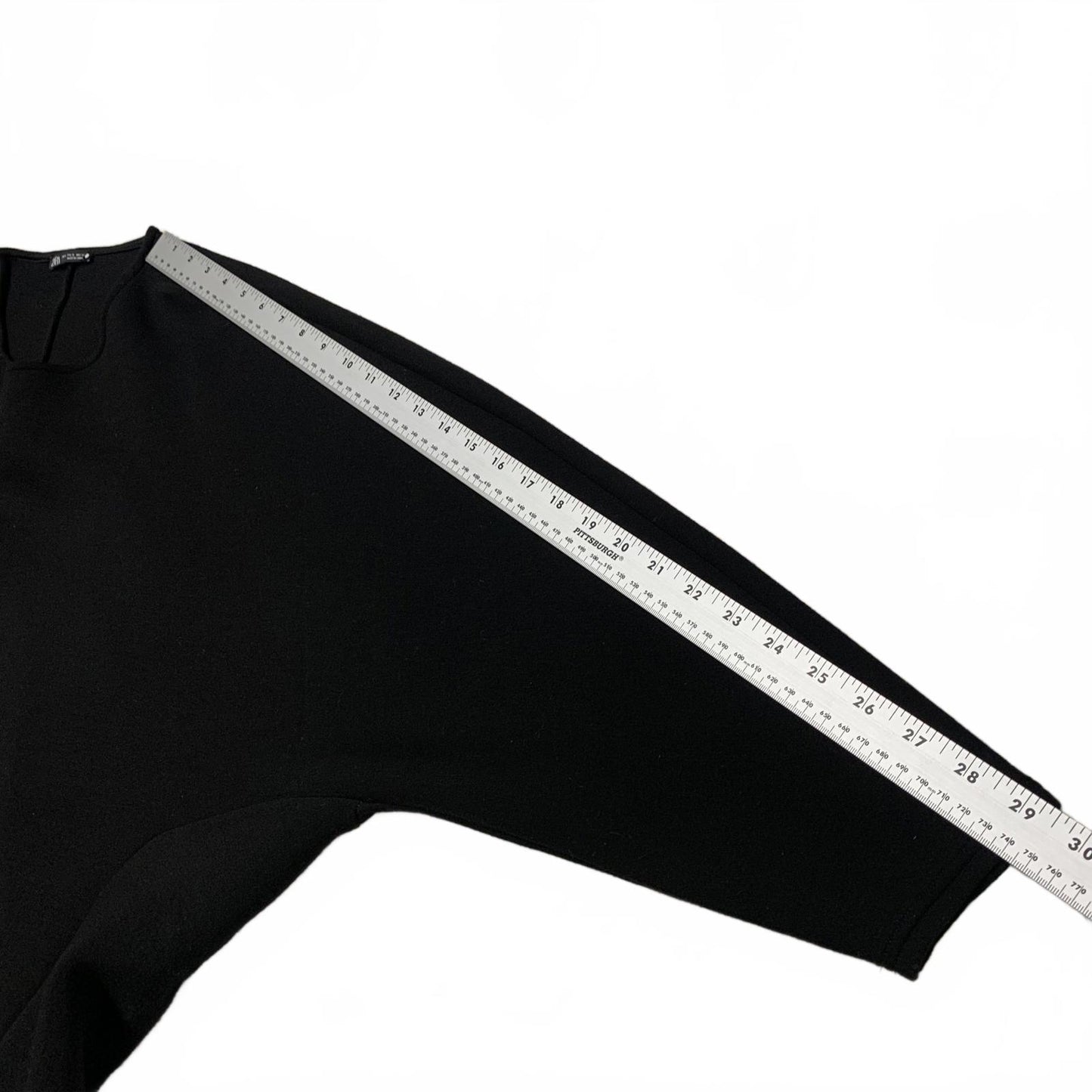 Zara Women’s X-Large Black Cropped Sweatshirt