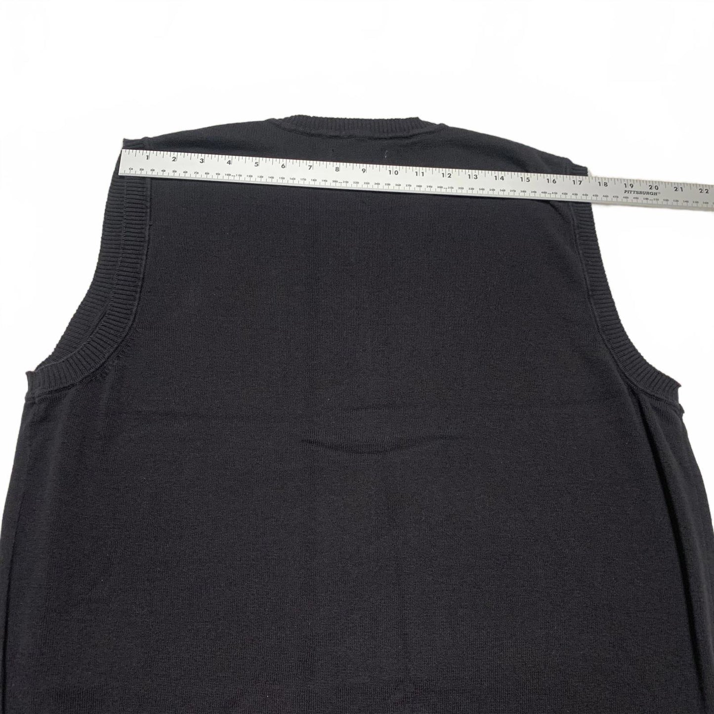 Club Room Men’s Size Large Black Argyle Sweater Vest