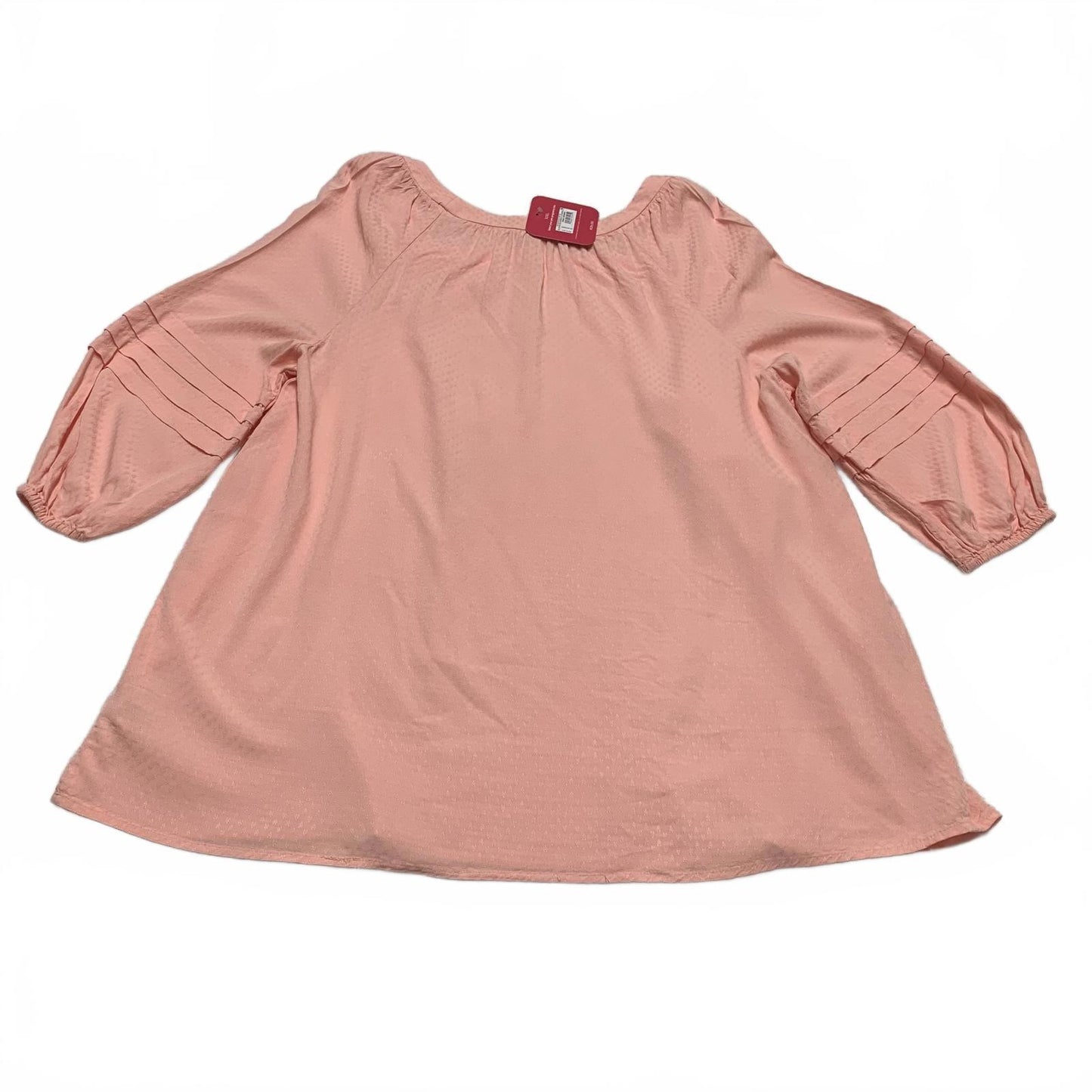 Isabel Maternity Women's Size XXL Peachy Pink Peasant Shirt
