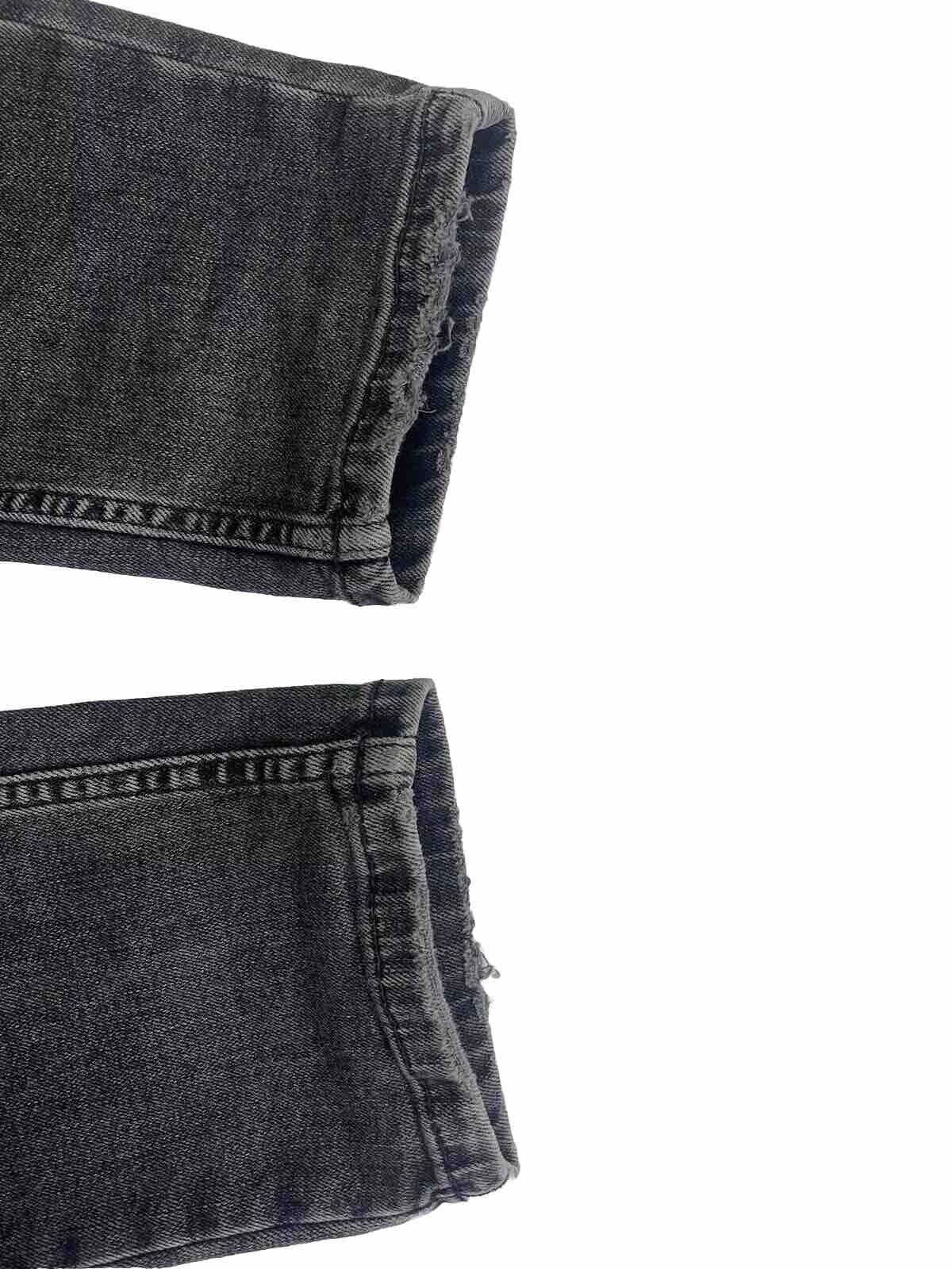 Zara Jeans Men 32 Black Denim Medium Wash Pants