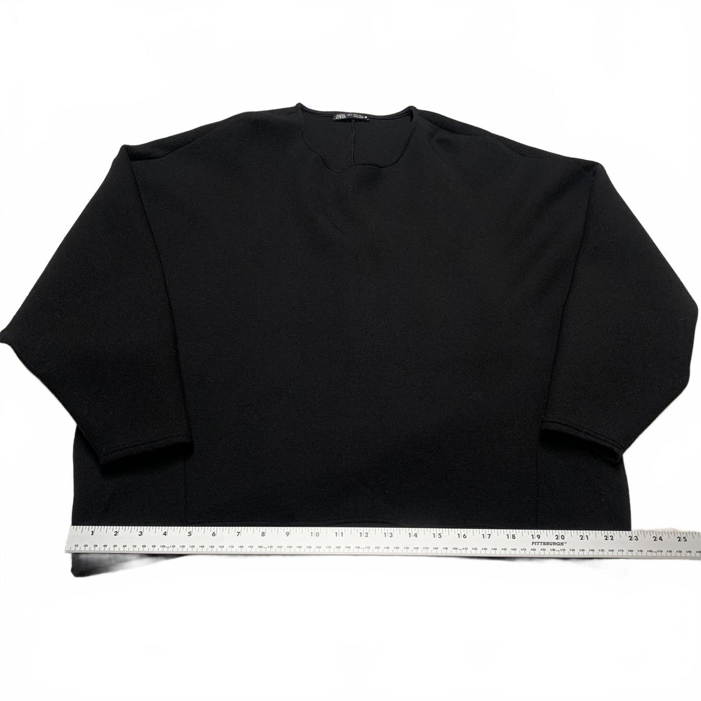 Zara Women’s X-Large Black Cropped Sweatshirt