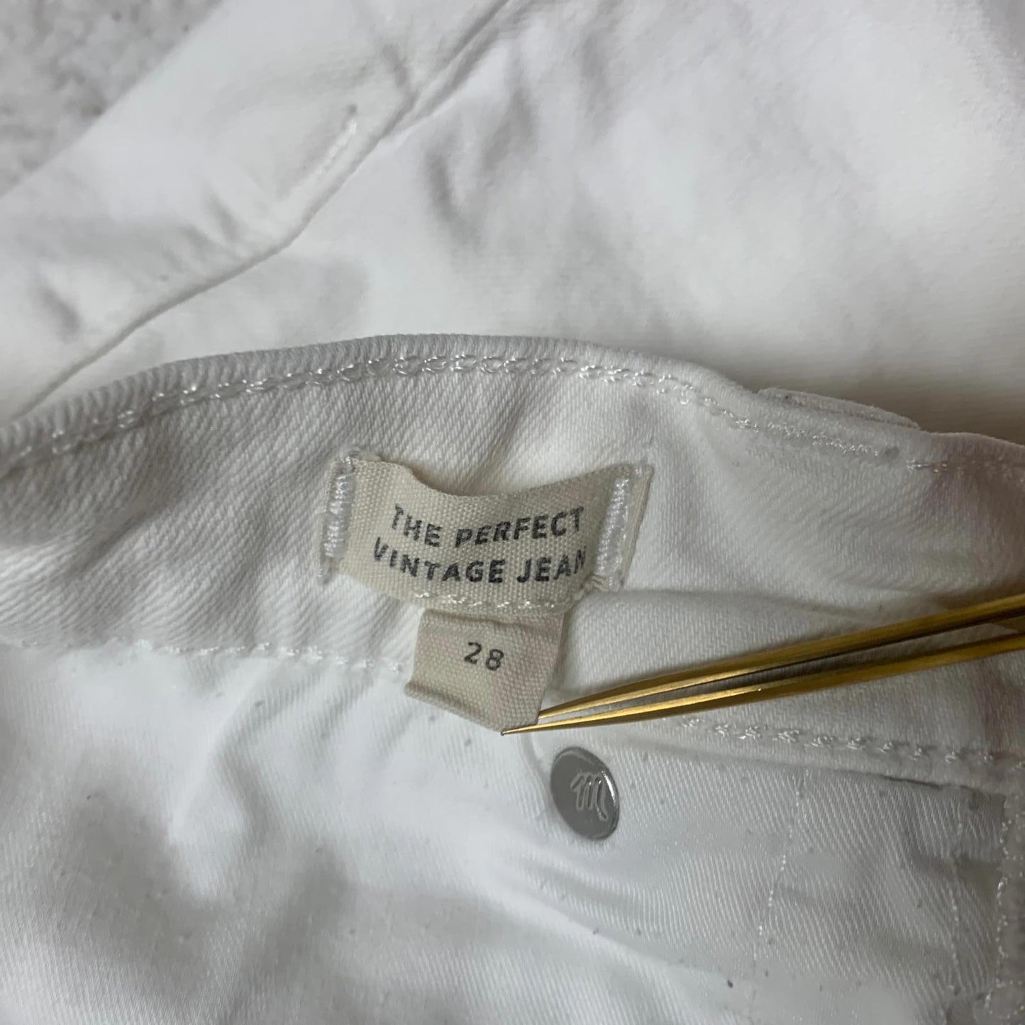 Madewell Womens Size 28 White Denim Pants