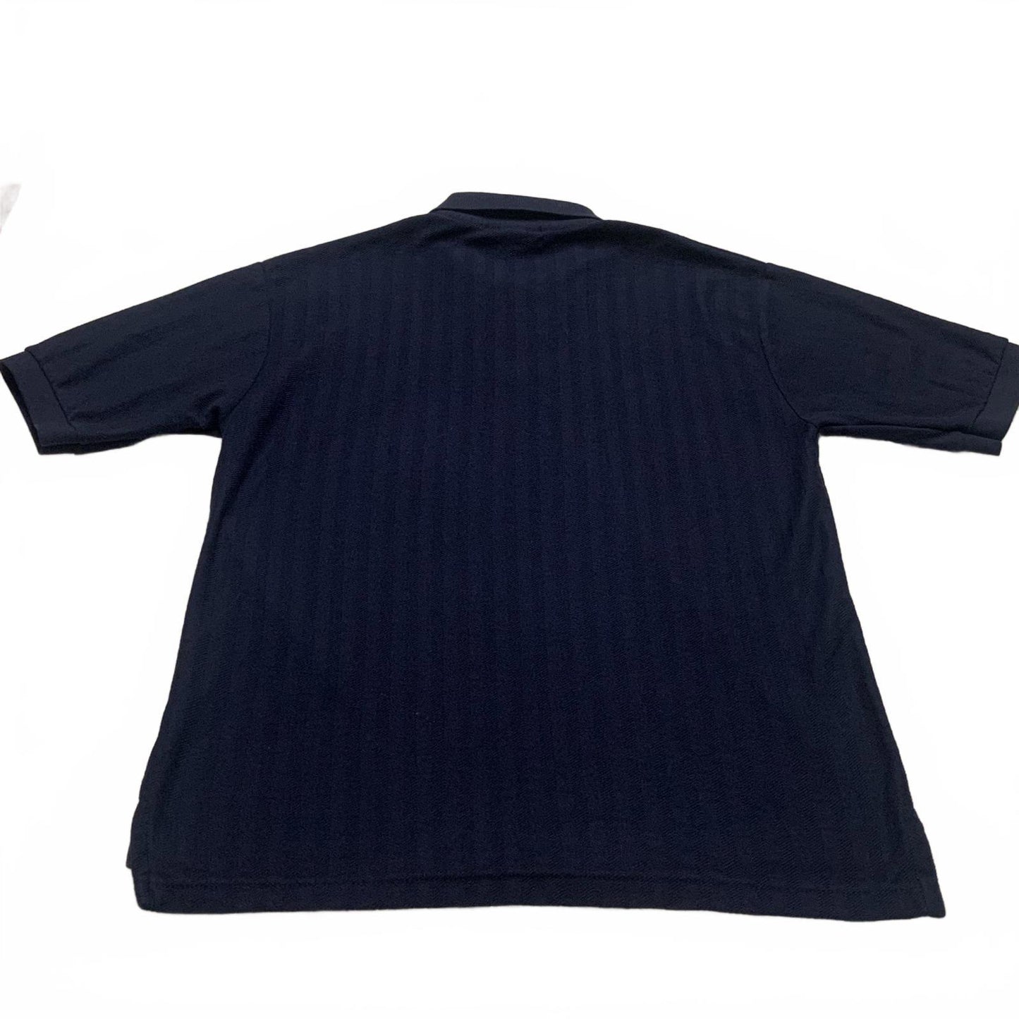 Vantage Men's Size Medium Navy Blue Polo Shirt 100% Combed Cotton