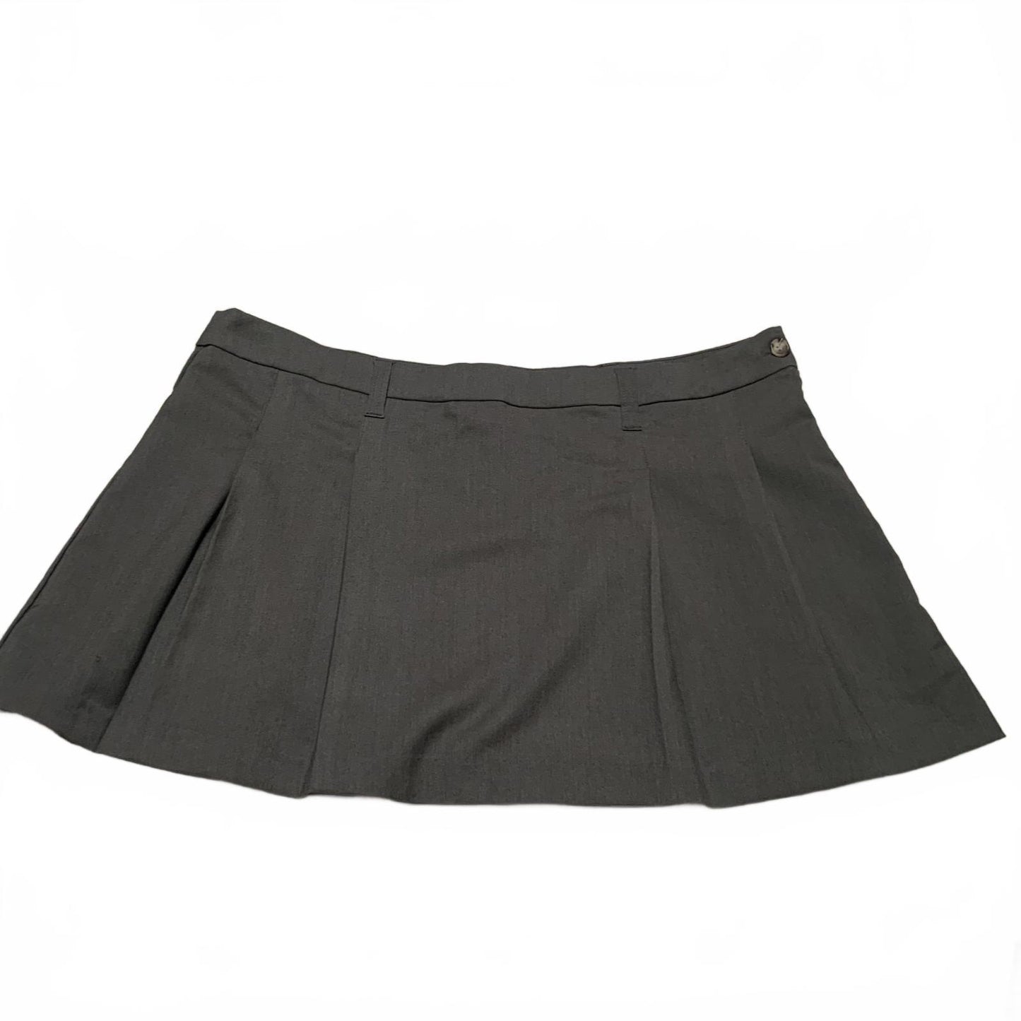 H&M Conscious Collection Womens Sz XL Gray Pleated Mini Skirt W42