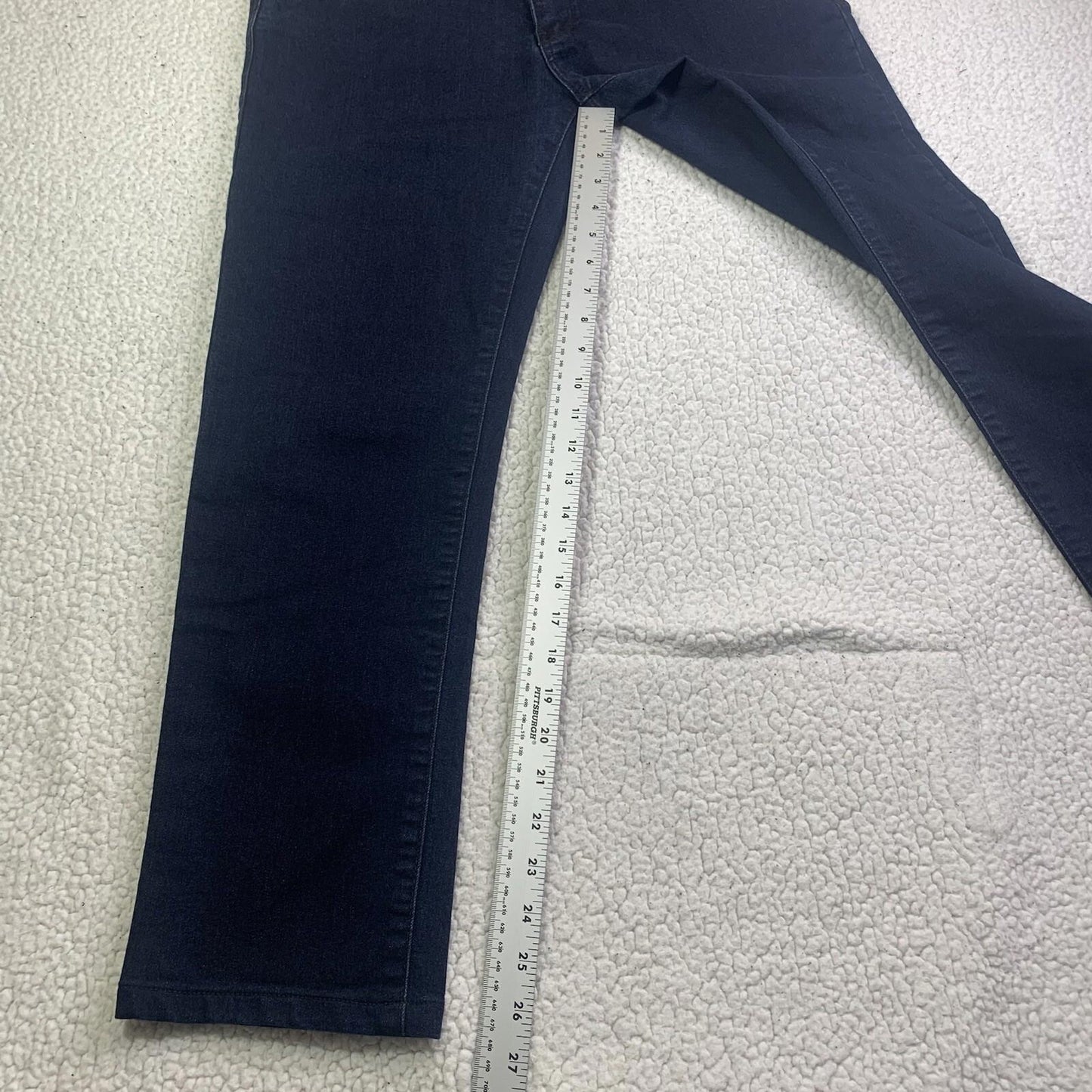 Jack of Spades Men's Jeans 33 x 26.5 Altered Dark Blue Straight Leg Classic Fit