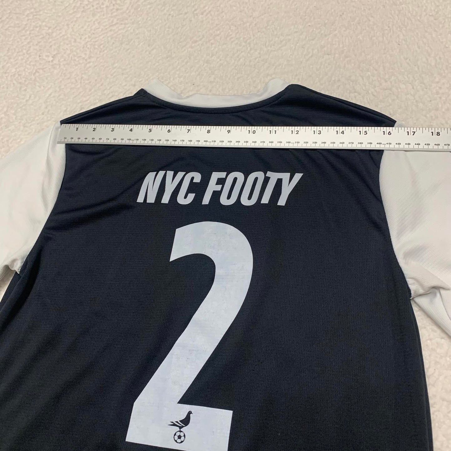 Umbro Unisex Youth Size Small Black NYC Footy Soccer Jersey
