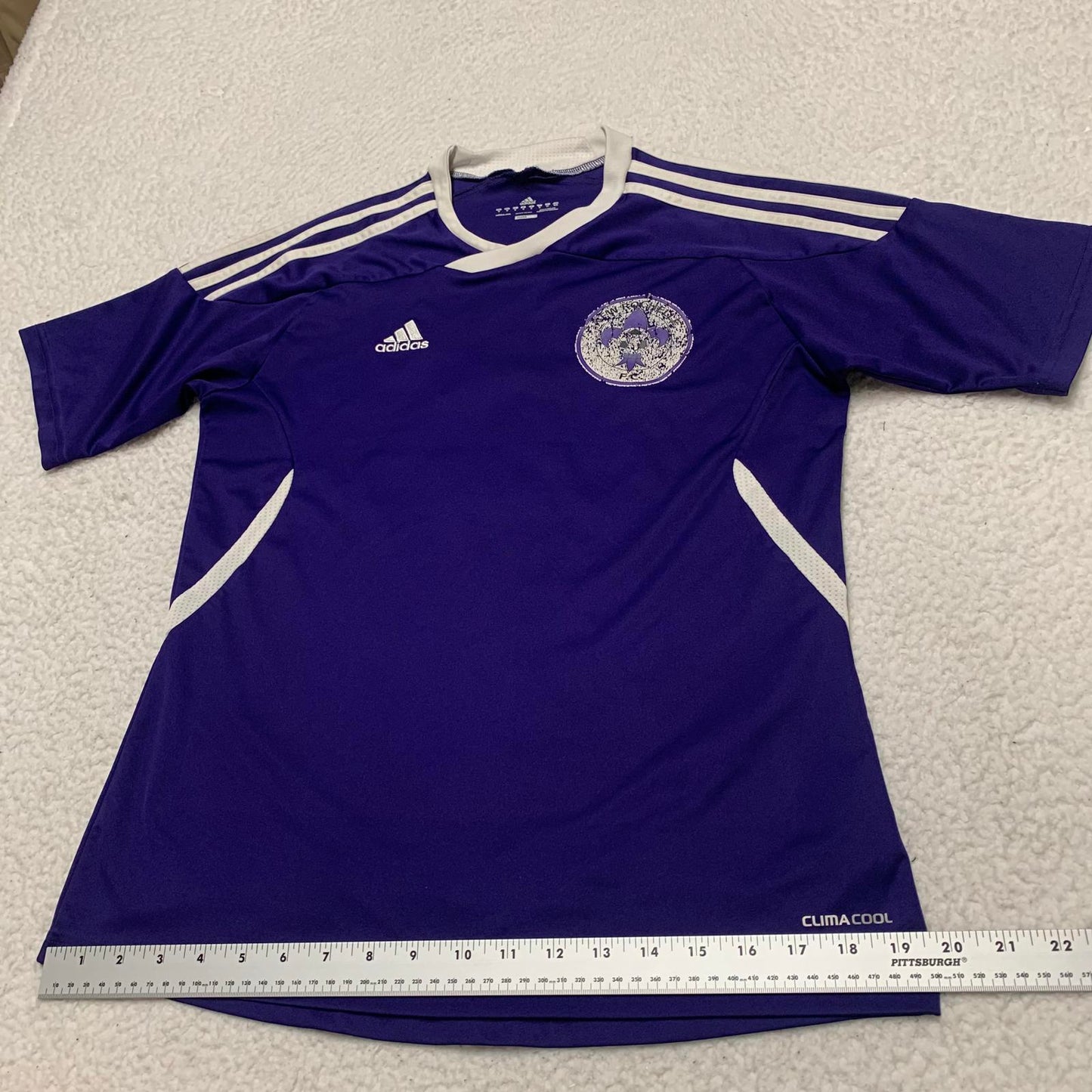 Adidas Clima Cool Men's Medium Purple Soccer Jersey