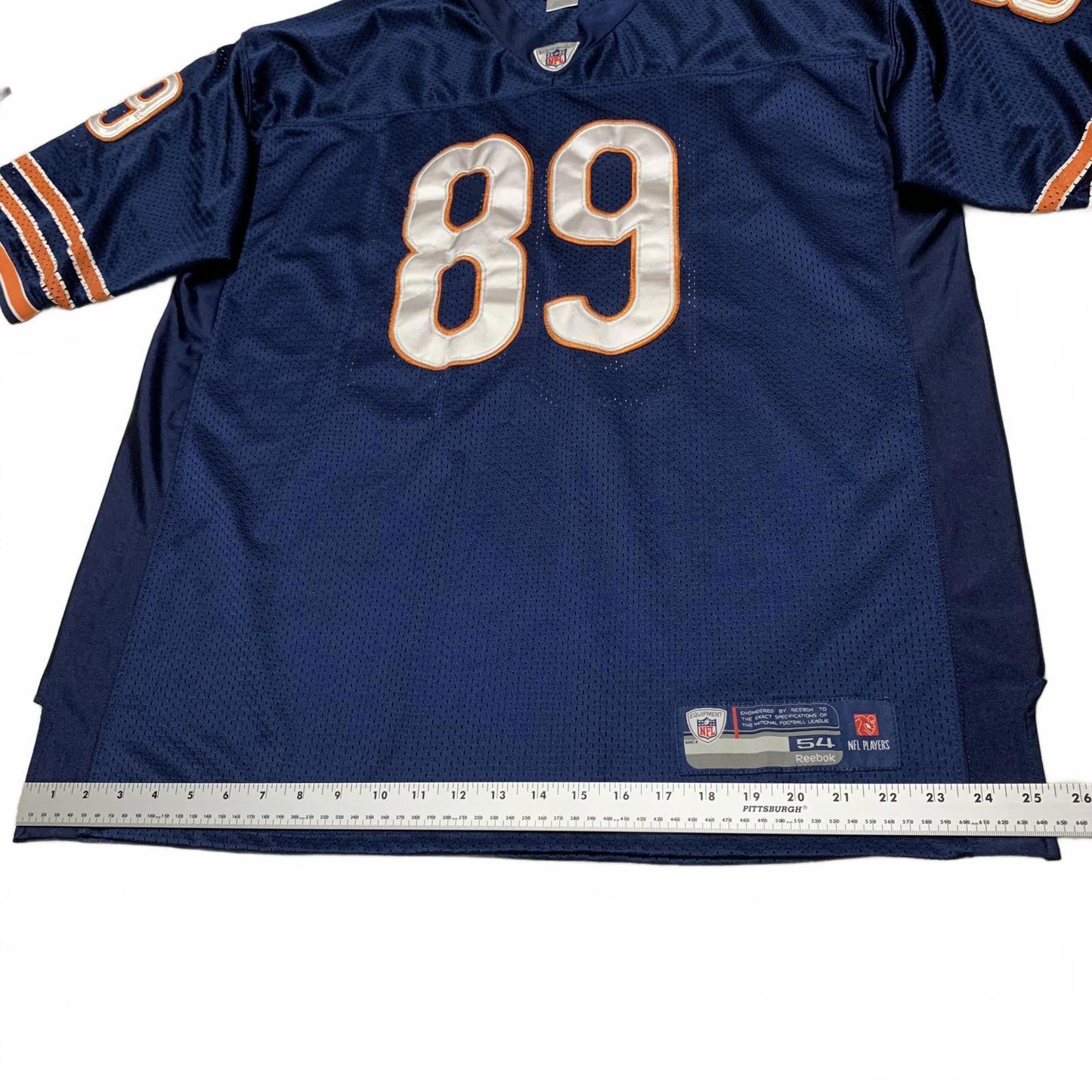 Reebok NFL Chicago Bears Mens Sz 54 Blue Mike #89 Ditka Game Jersey