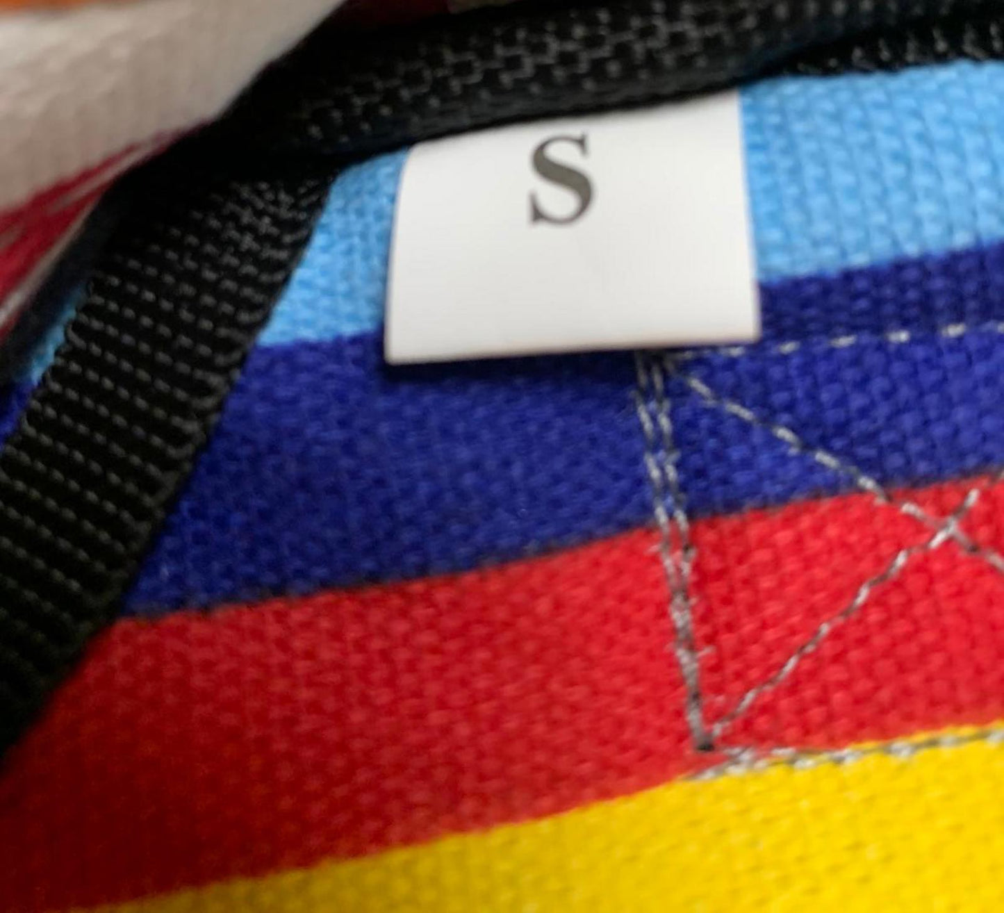 Colorful Striped Dog Harness Sz S Multicolor Adjustable Straps Unbranded