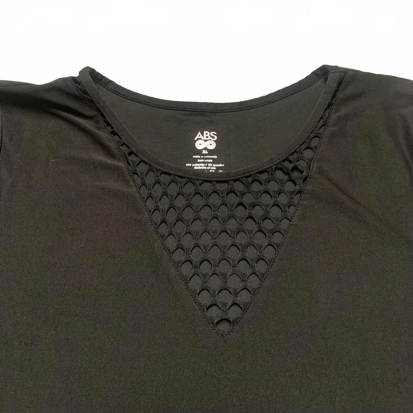 ABS Women's X-Large Black Short Sleeve Top