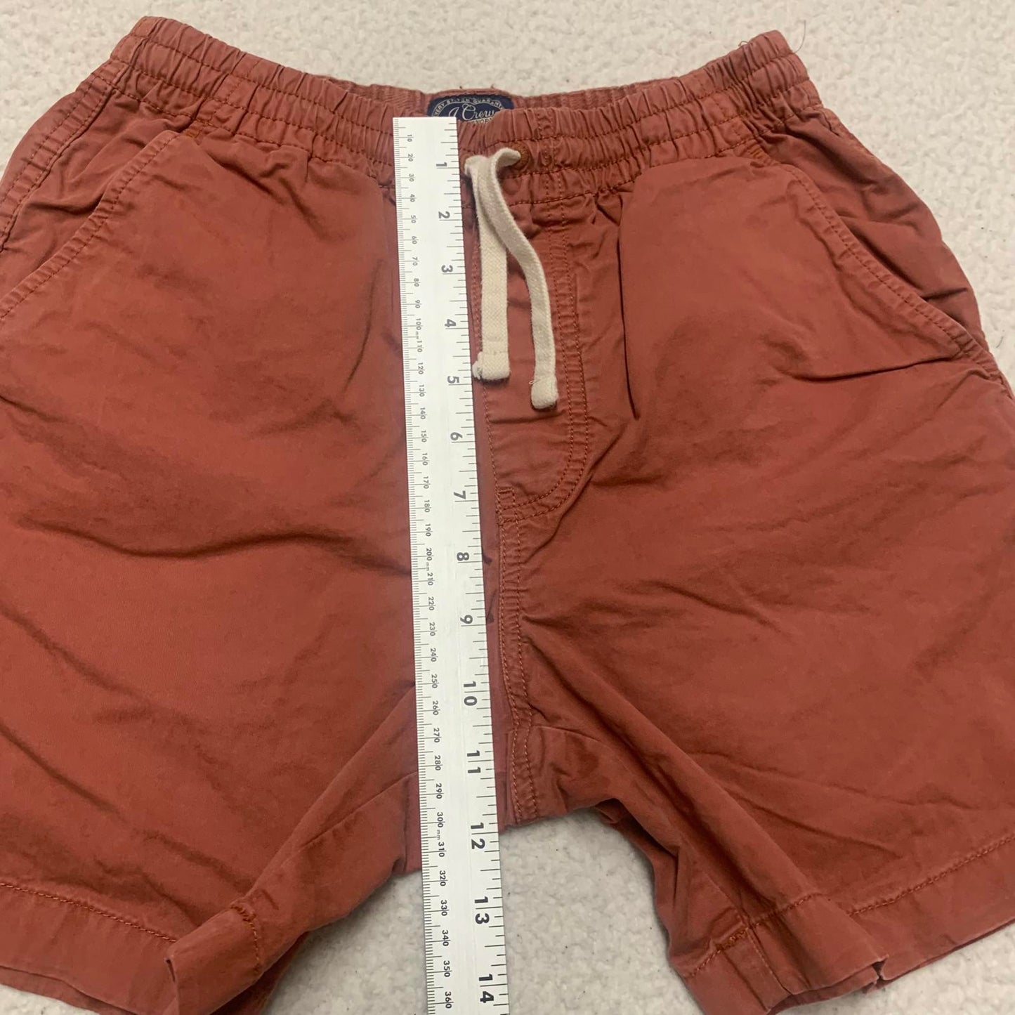 J. Crew Men's XSmall Brick red color Casual Shorts Cotton Pockets W25