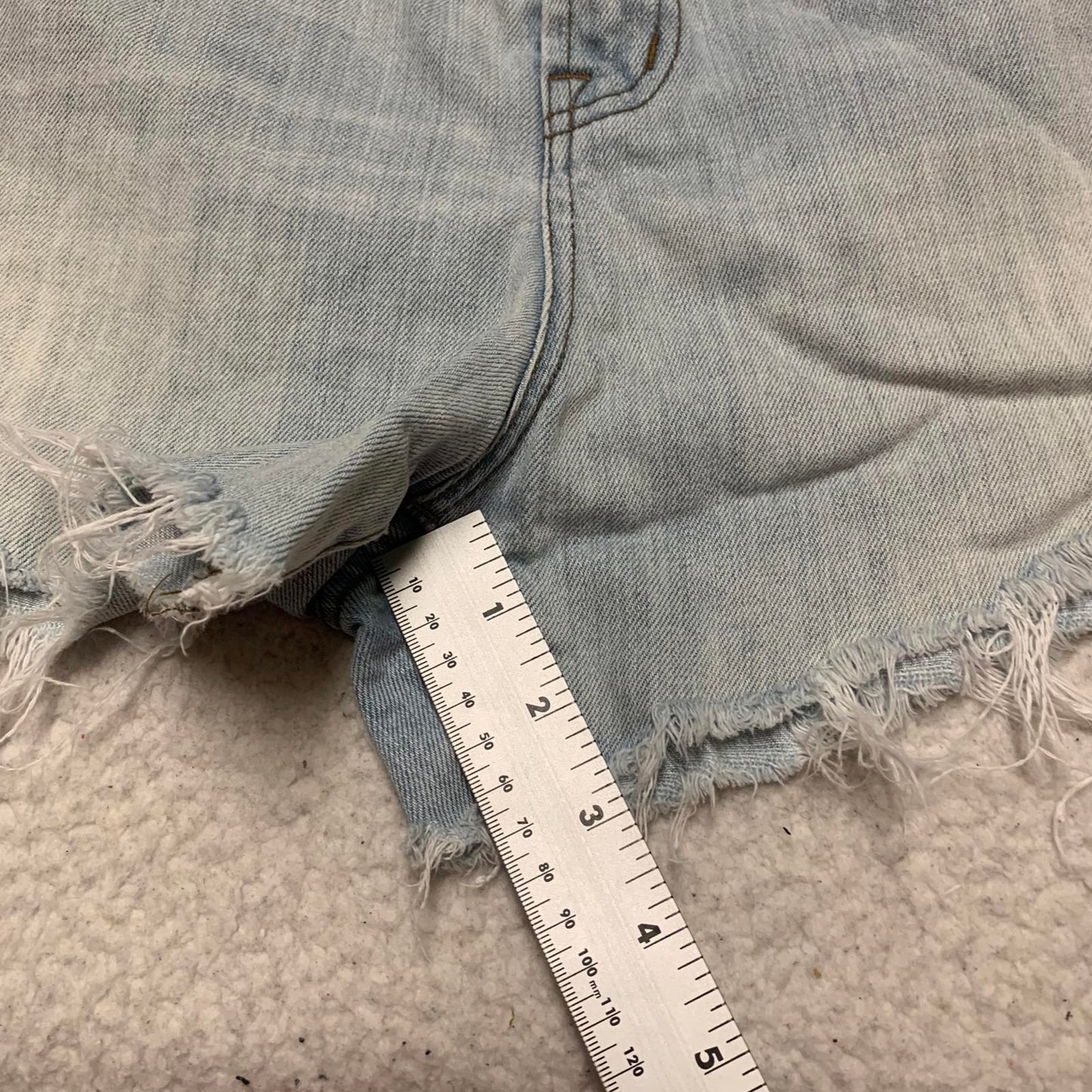 Madewell Embroidered Denim Cutoff Shorts Vintage Style Sz 30