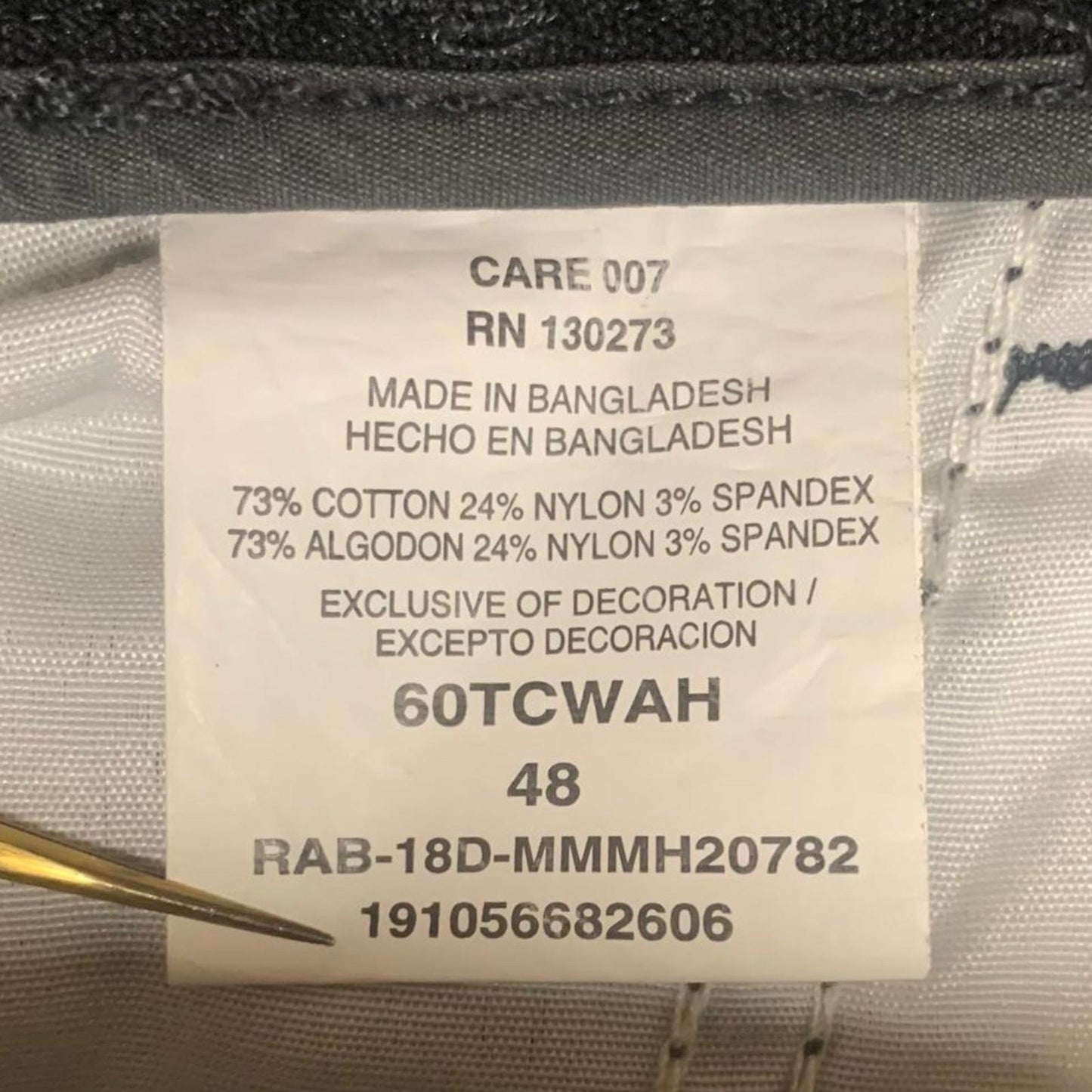 Wrangler Men's Sz 48 Gray Cargo Shorts W49