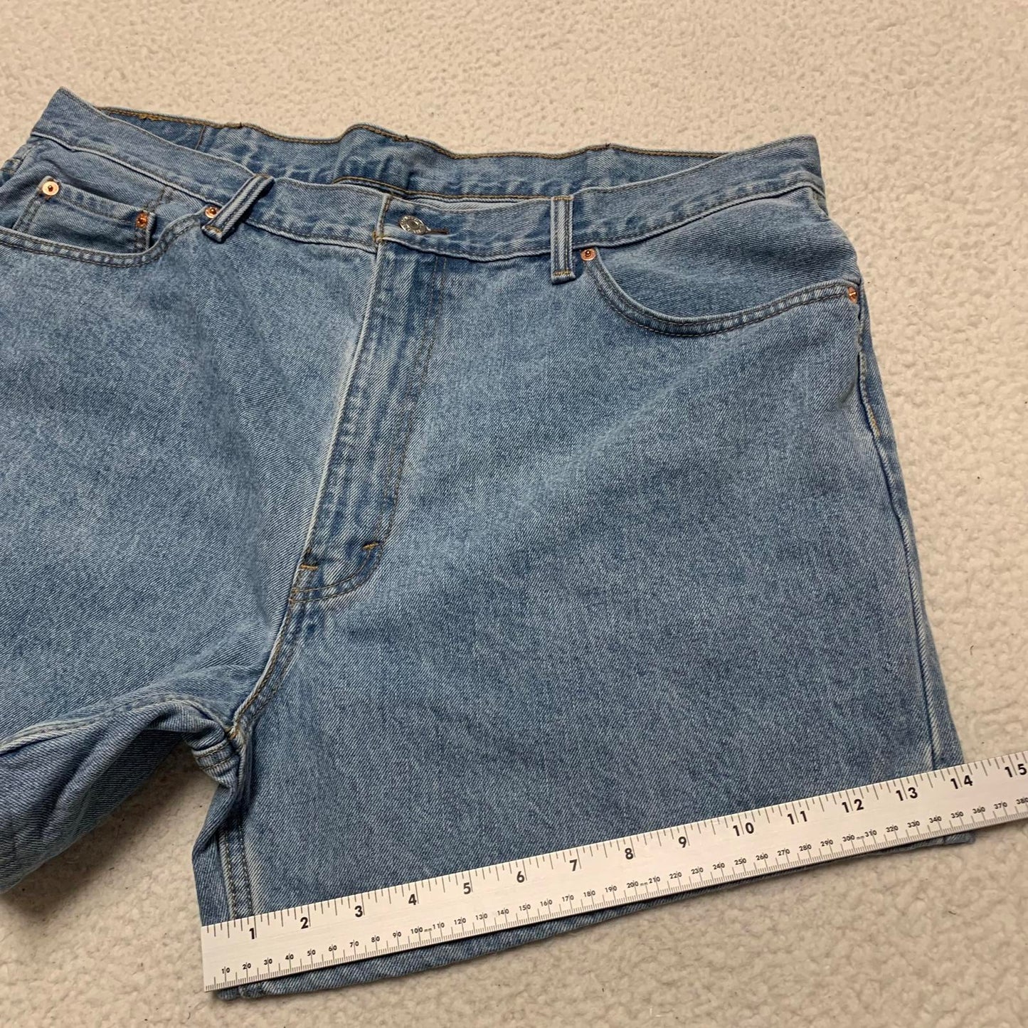 Levi’s 550 Men's Altered Blue Sz 42 Denim Shorts W41.5 Actual
