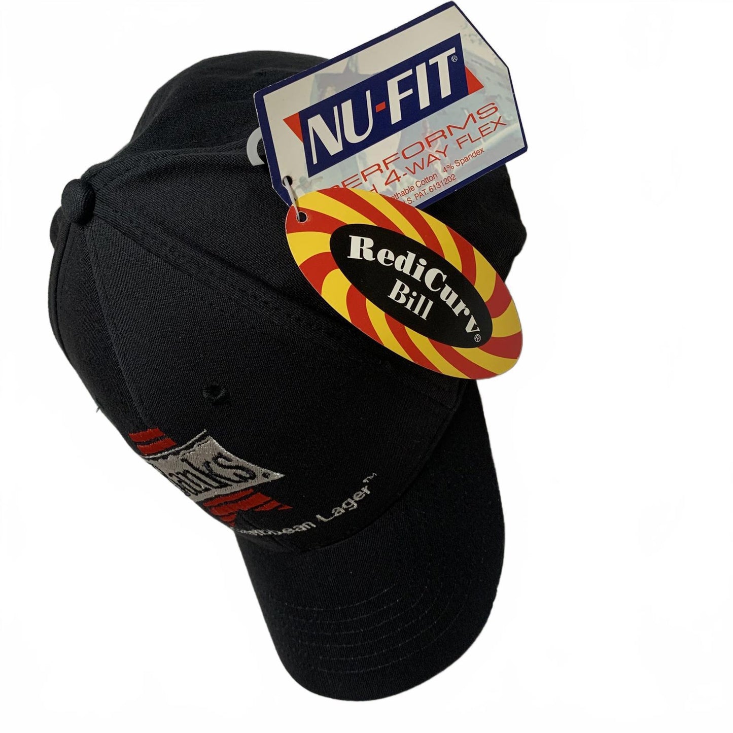 Nu-Fit Banks Premium Unisex Size L/XL Black Hat Caribbean Lager Cap