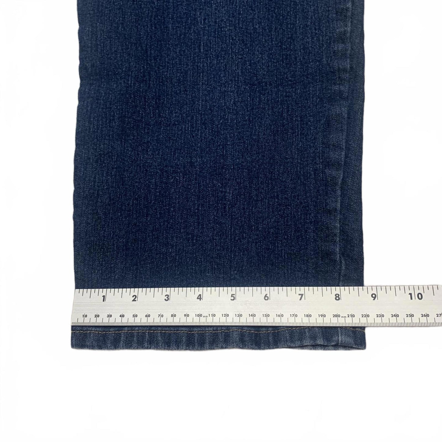 Gloria Vanderbilt Women's Sz 22 Wide Dark Blue Wide-Leg Jeans 43 x 29 Actual