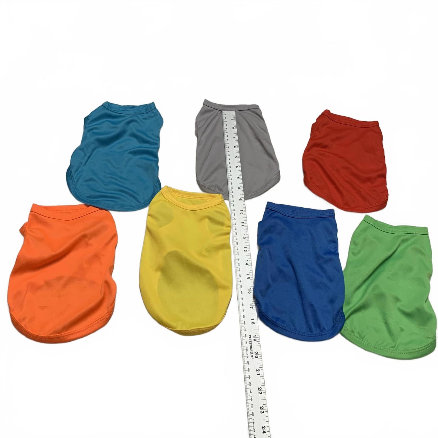 Dog Set 7 T-Shirts Size Small multicolored