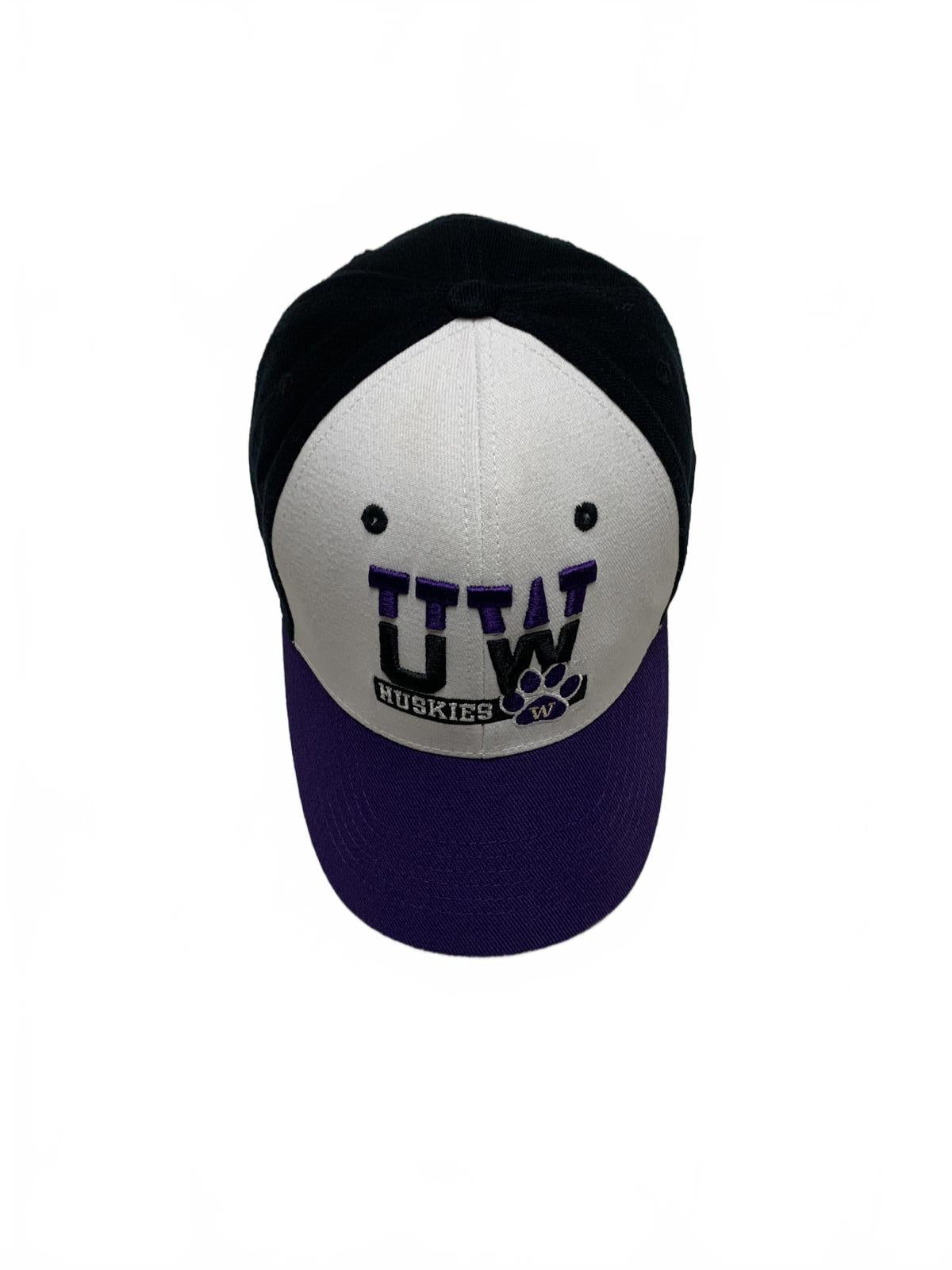 TowCaps Unisex Purple Black One-Fit Cap University of Washington Huskies Hat