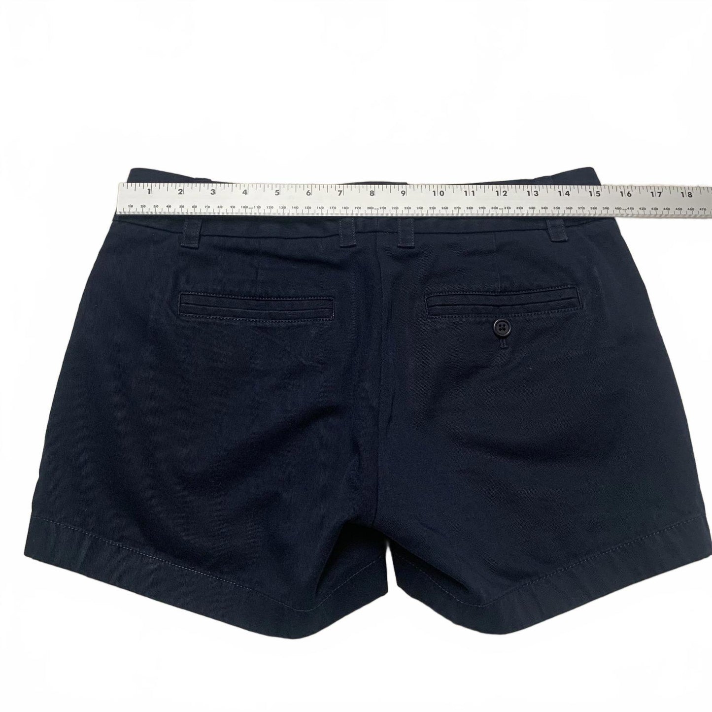J.Crew Womens Chino Shorts Sz 2 Navy Blue W30.5 Cotton