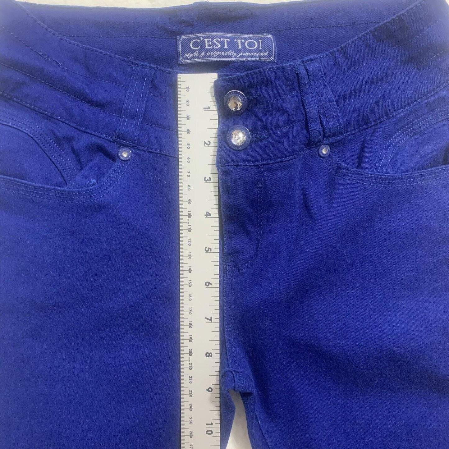 C est Toi Jeans Women’s Size 7 Blue Juniors Royal Denim