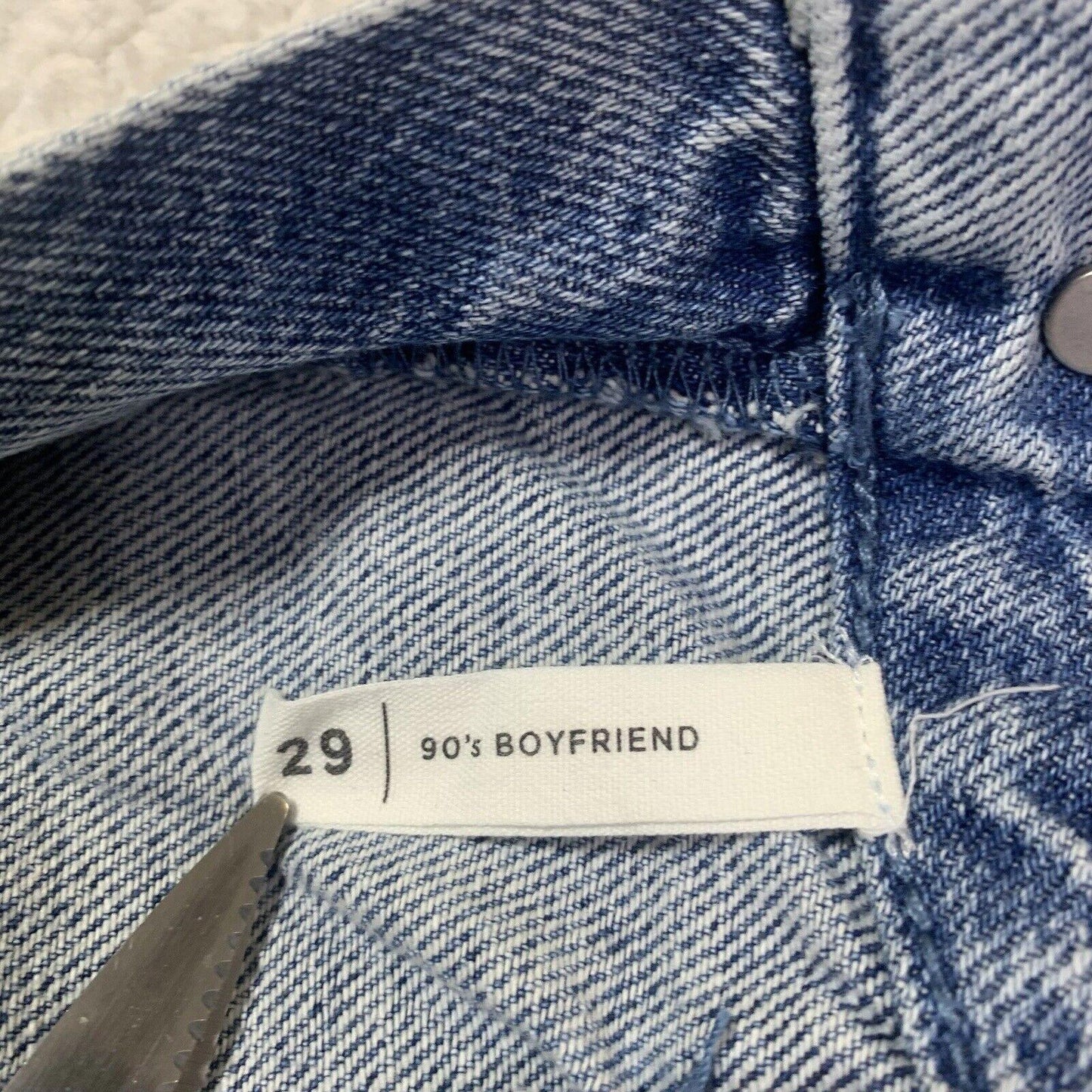PacSun 90s Boyfriend Jeans Size 29 Blue Denim Two Tone