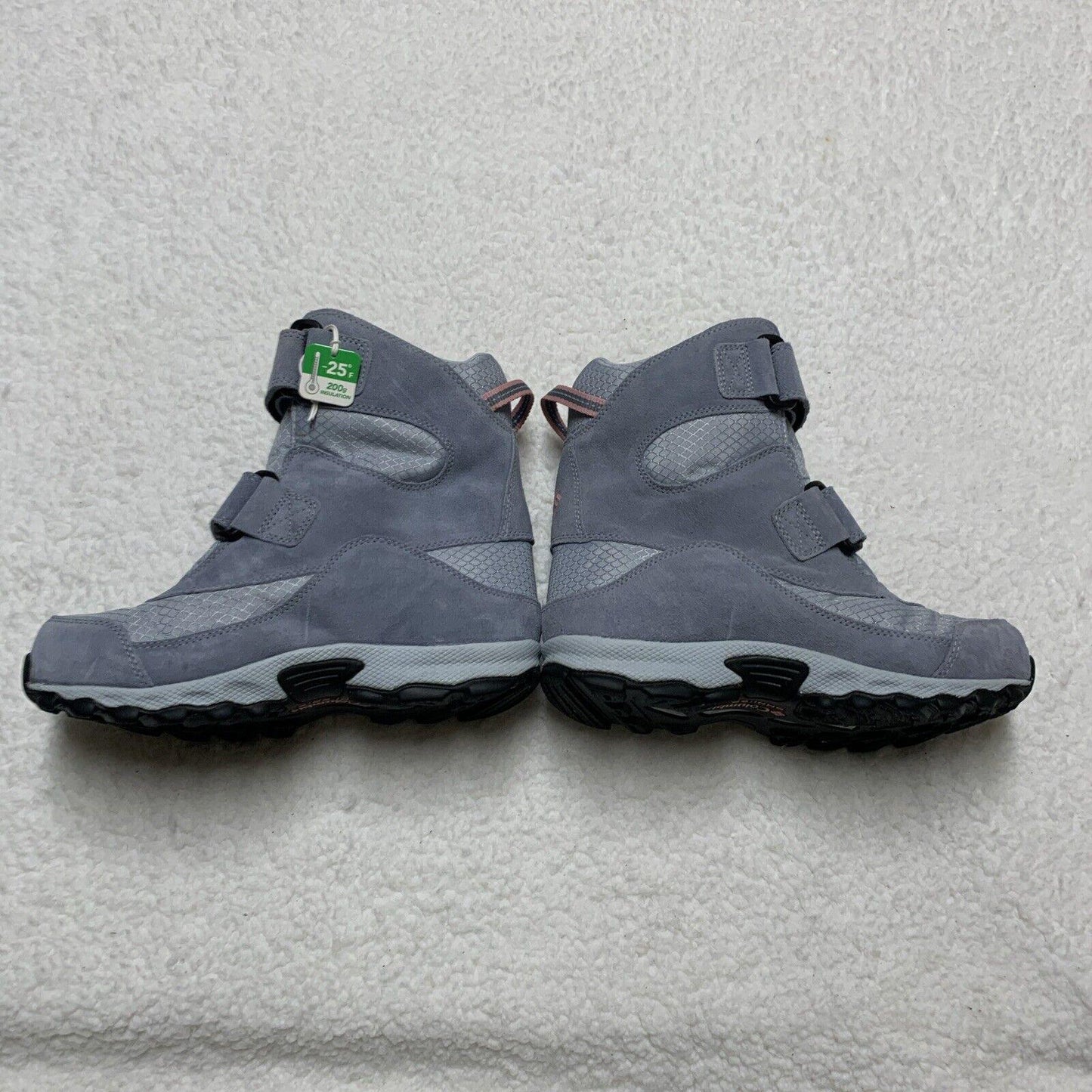 Columbia Youth Snow Boots Size 5 Waterproof Winter Omni-Grip Gray Pink