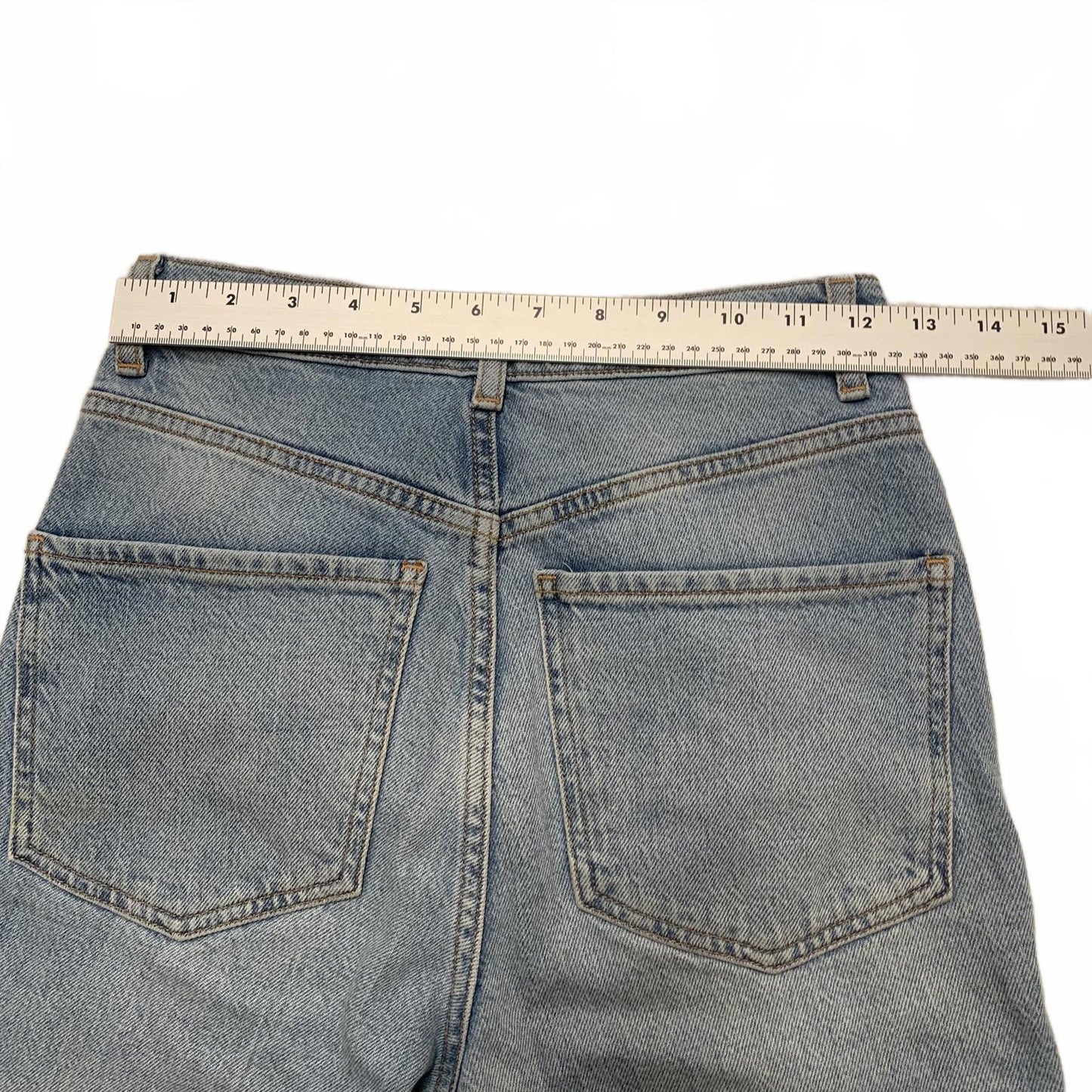 ASOS DESIGN Women's Jeans Size 25/36 Blue Denim High-Waisted 25 x 30.5 Actual