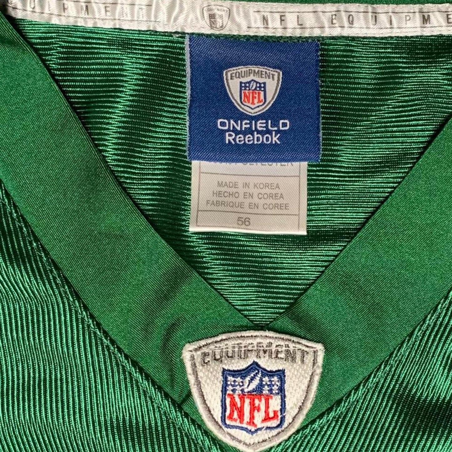 Vintage Y2K Reebok NFL New York Jets Tim Tebow #15 Jersey Sz 56 Green On Field