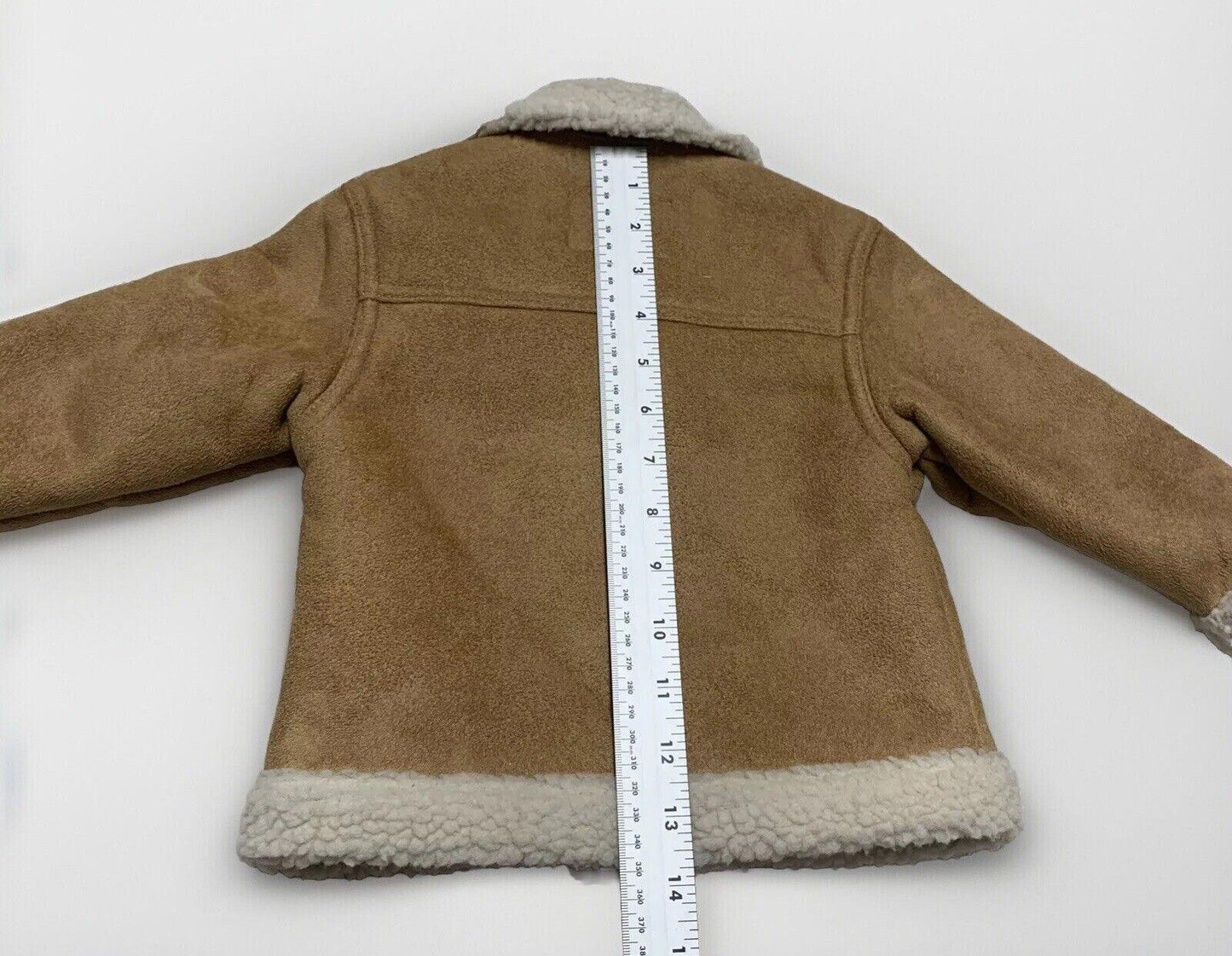 Old Navy Baby Toddler Size 18-24 M Camel Faux Suede Sherpa Coat