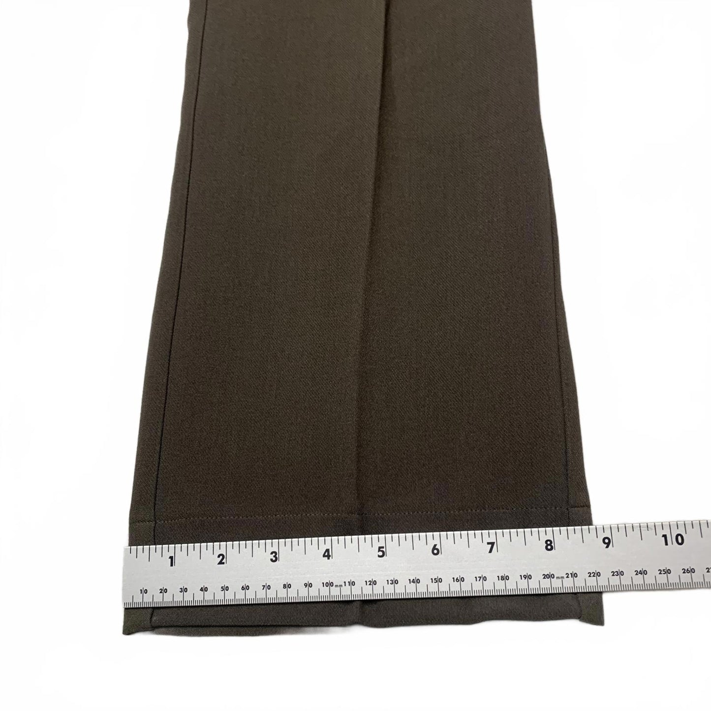 Adrianna Papell Women's Sz 8 Petite Brown Wide Leg Patch Trousers W32x26.5
