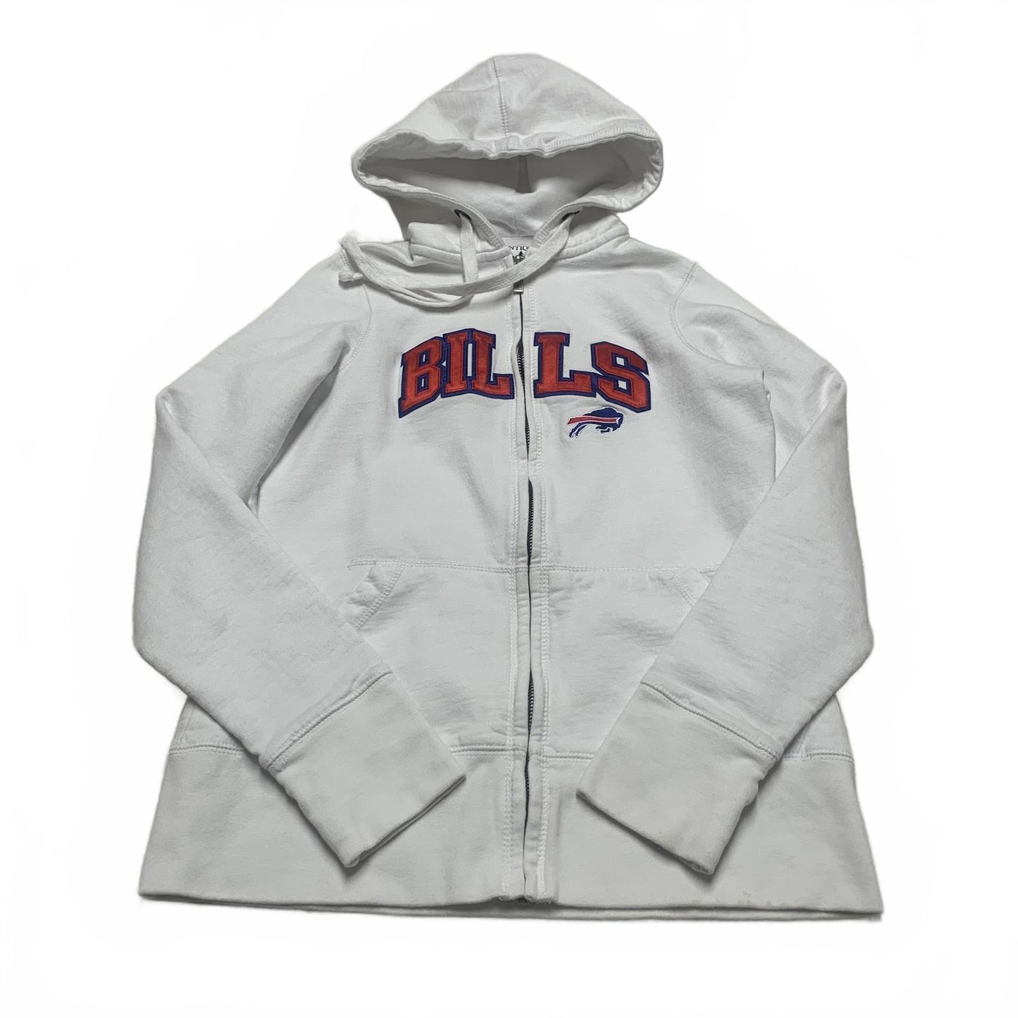 Antigua Women's Small White Buffalo Bills Zip UP Hoodie