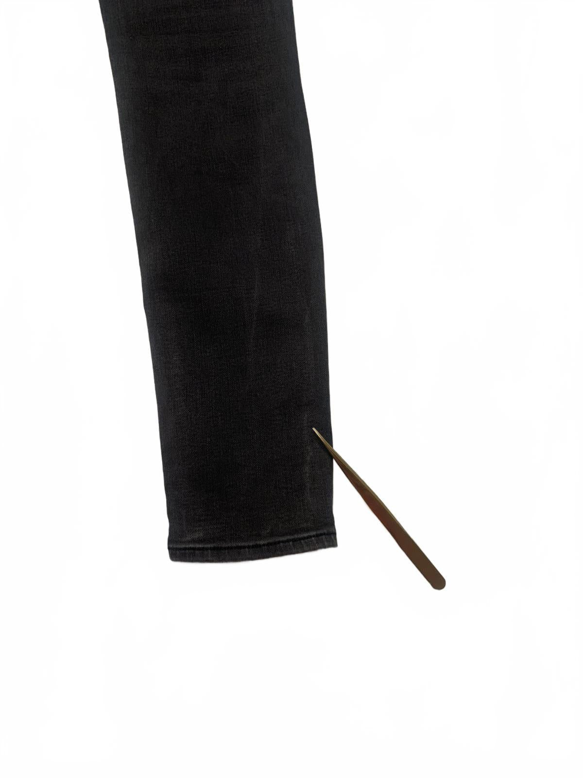 American Eagle Outfitters Women's Jeans Sz 00 Off Black Skinny Stretch 22 x 28