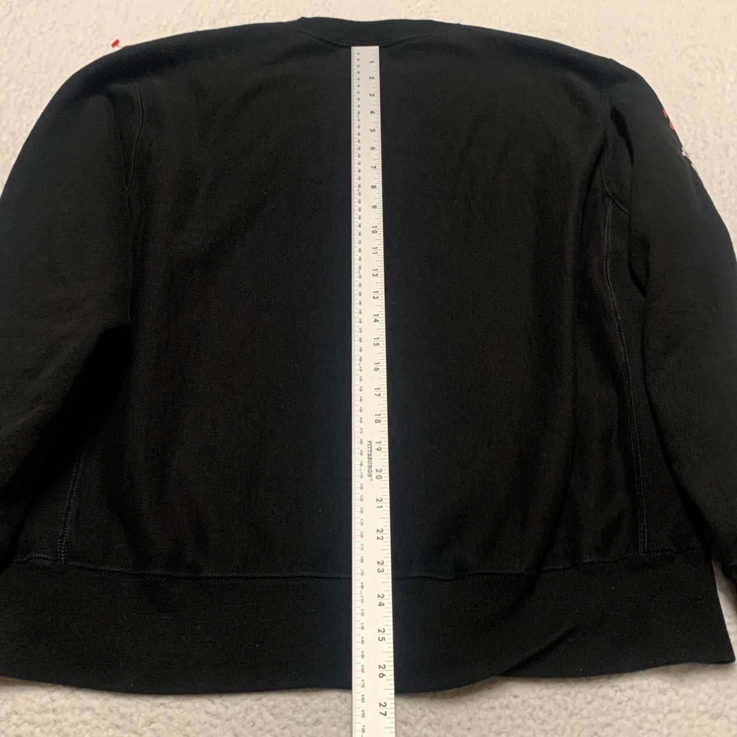 Champion Reverse Weave Sweatshirt Unisex Size Large Black
