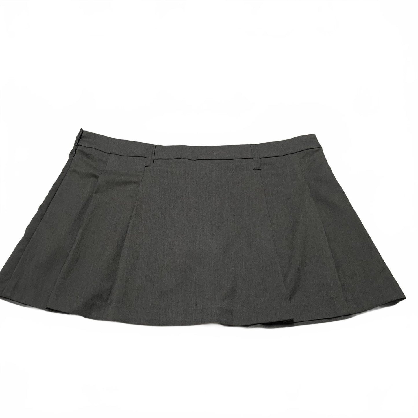 H&M Conscious Collection Womens Sz XL Gray Pleated Mini Skirt W42
