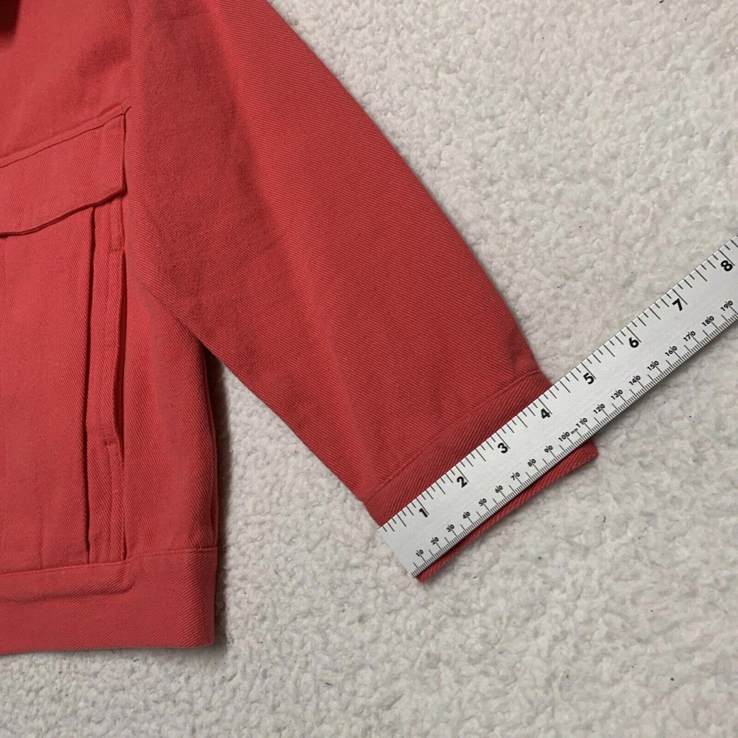 Anthropologie Pepaloves Women’s Small Cranberry Jean Jacket
