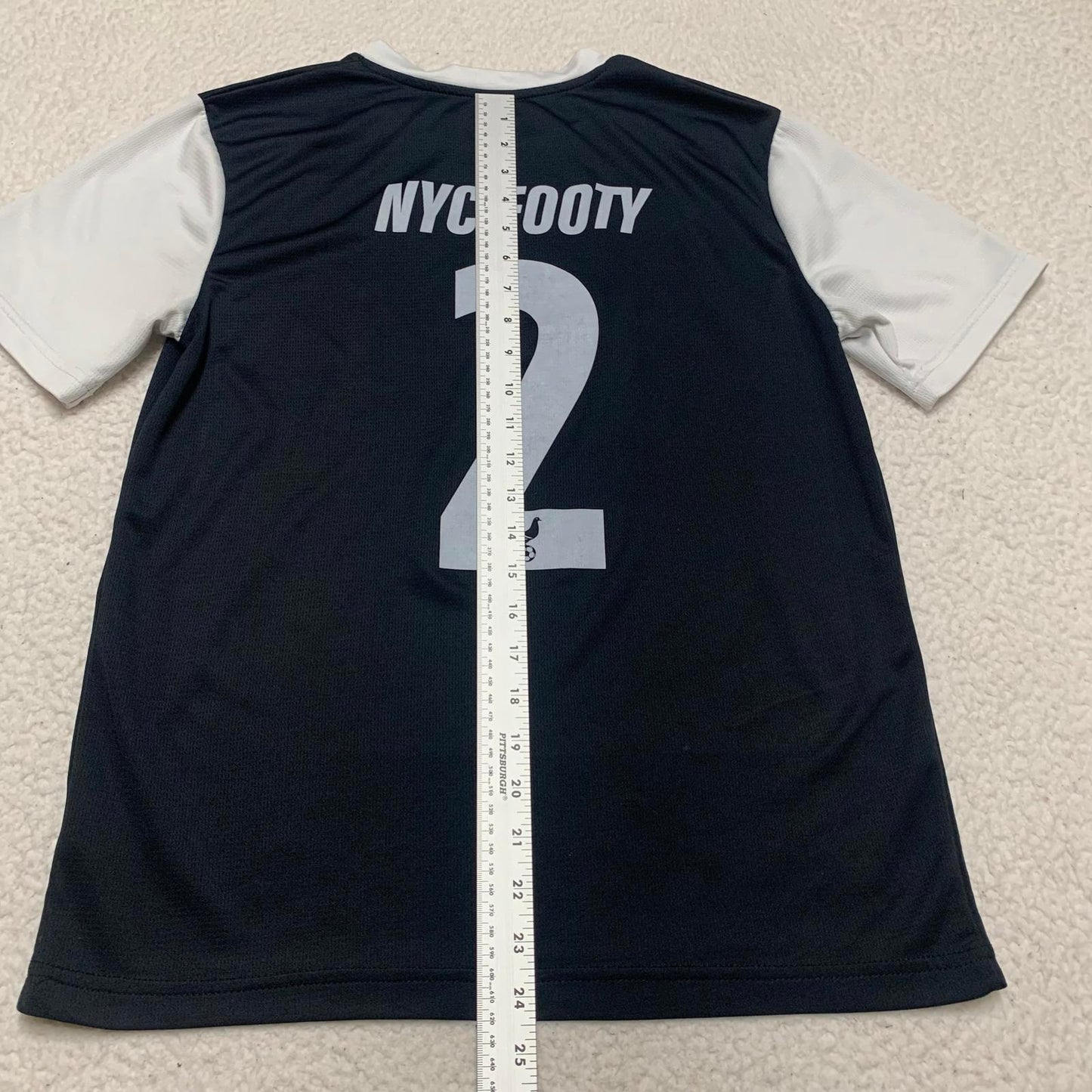 Umbro Unisex Youth Size Small Black NYC Footy Soccer Jersey