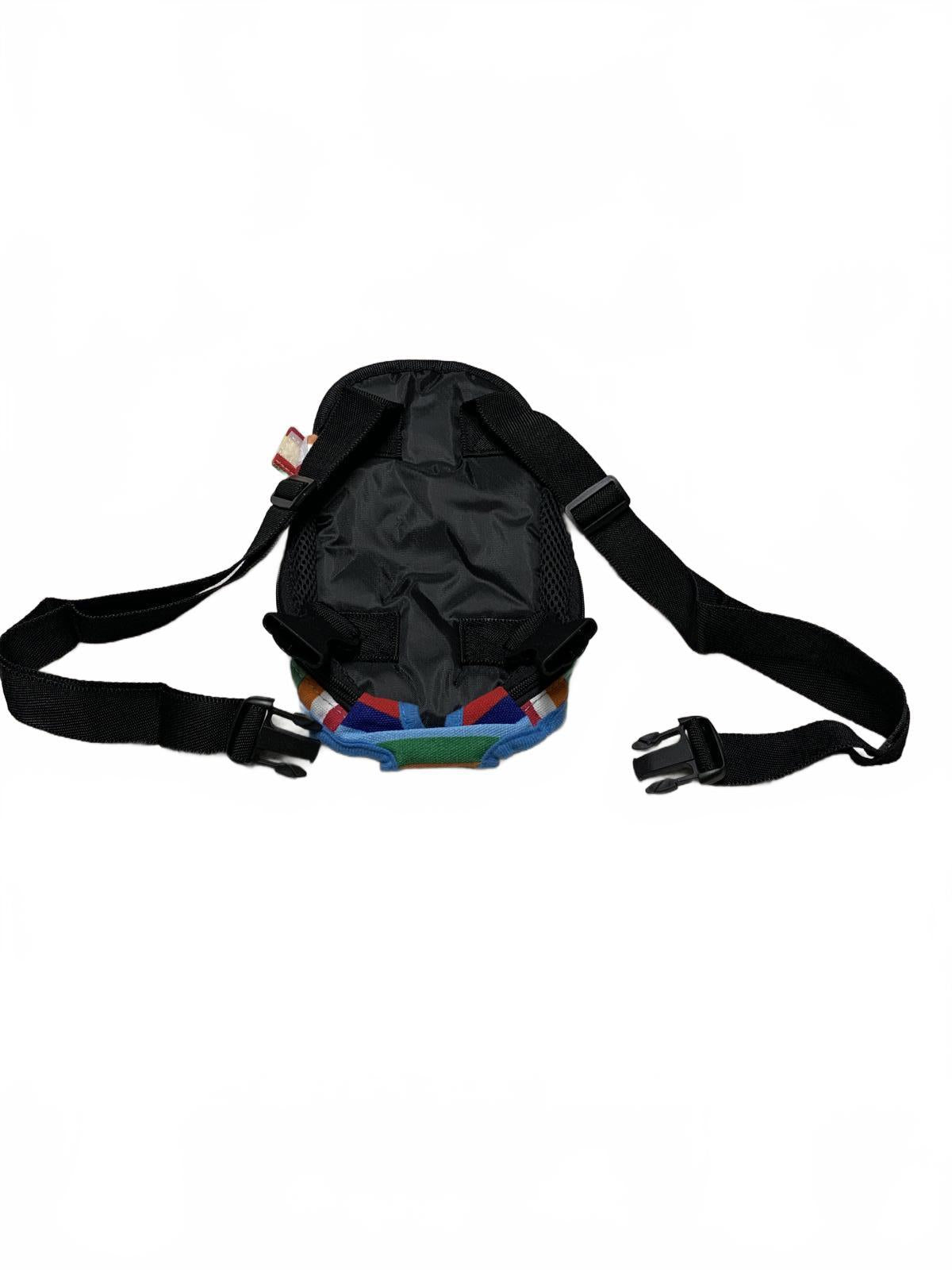 Colorful Striped Dog Harness Sz S Multicolor Adjustable Straps Unbranded