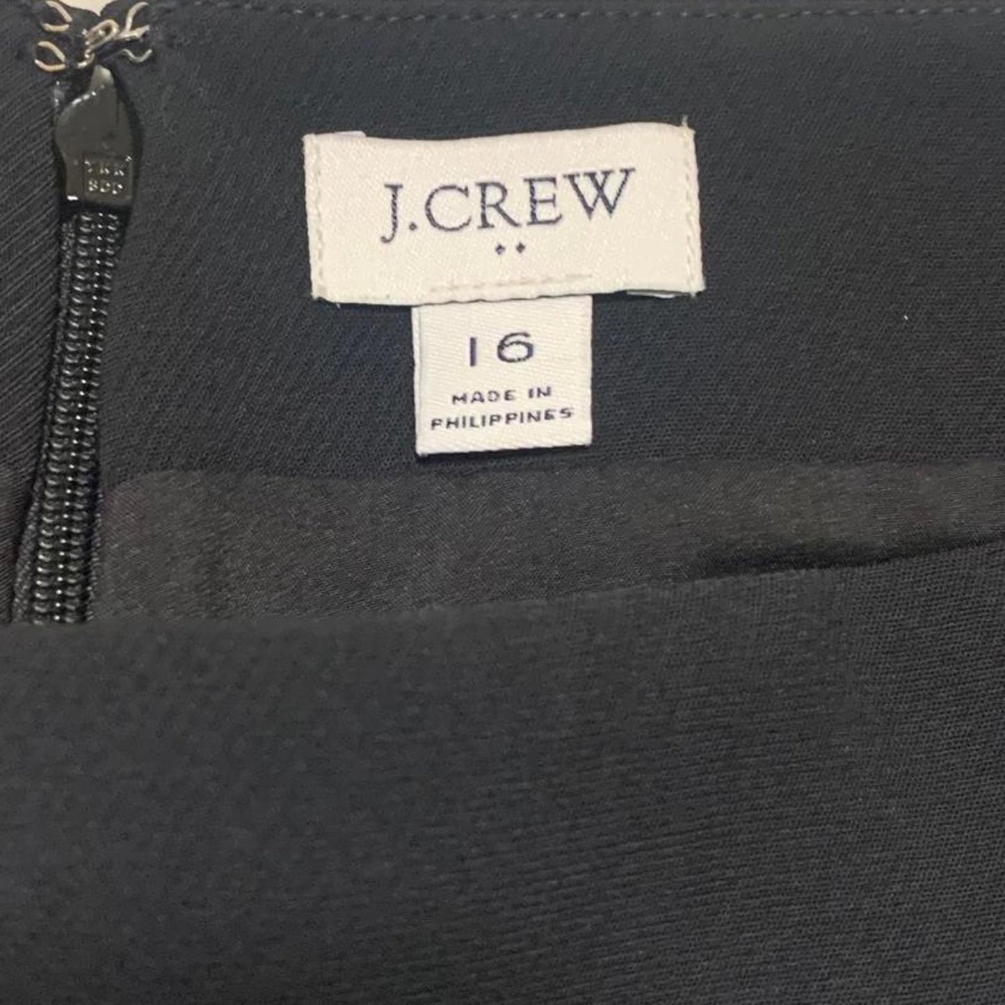 J.Crew Womens Size 16 Black A-Line Mini Skirt