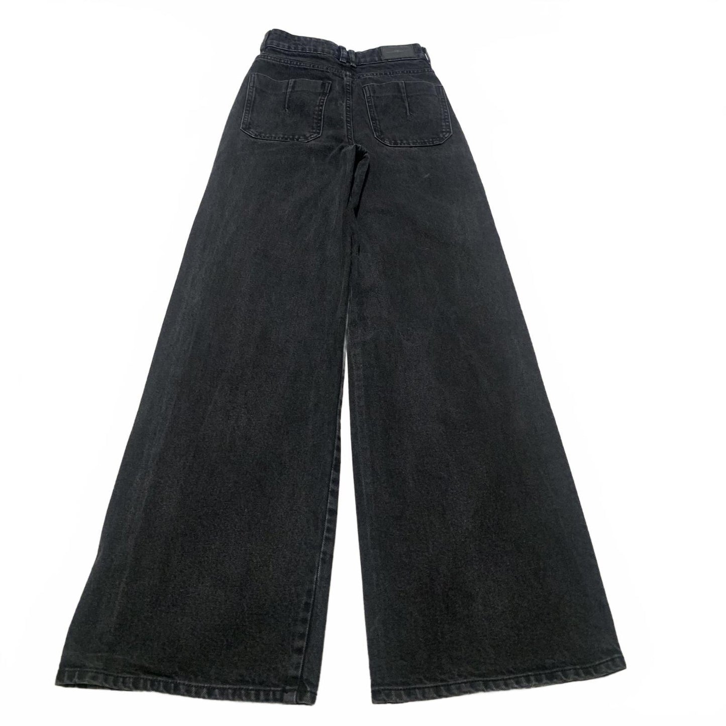 Zara Women's Size 0 Wide-Leg Black Jeans 23 x 32 Actual