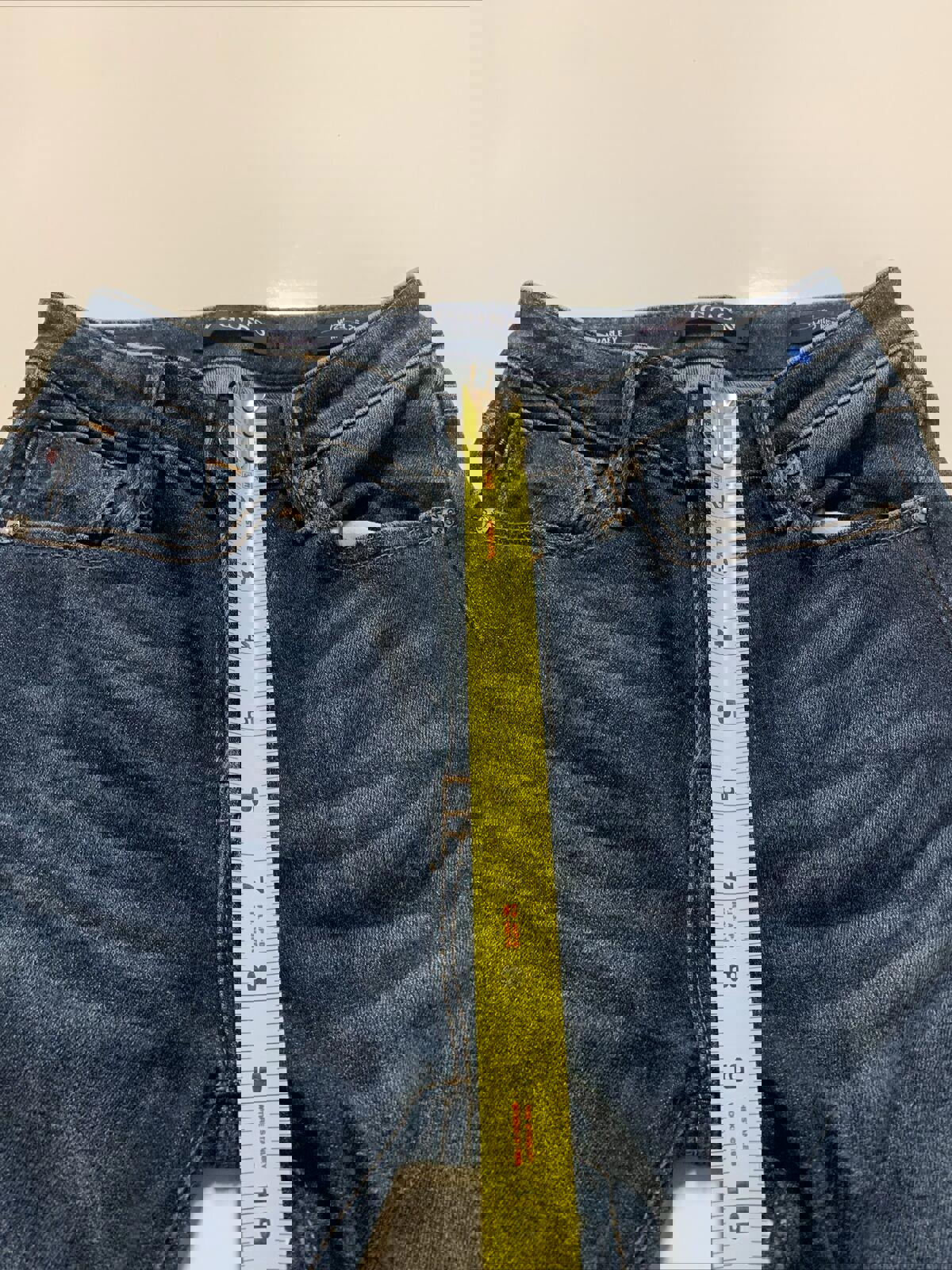 VIGOSS Marley Skinny Jeans Women's 25 X 26 Blue Distressed Mid Rise Denim