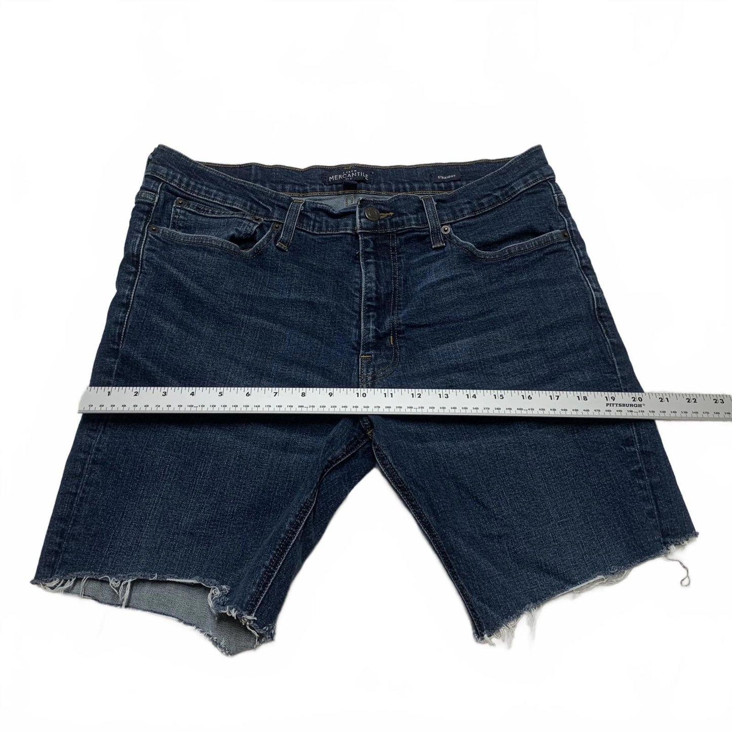 J Crew Mercantile Men's Size 34 x 32 L Dark Blue Denim Cutoff Shorts